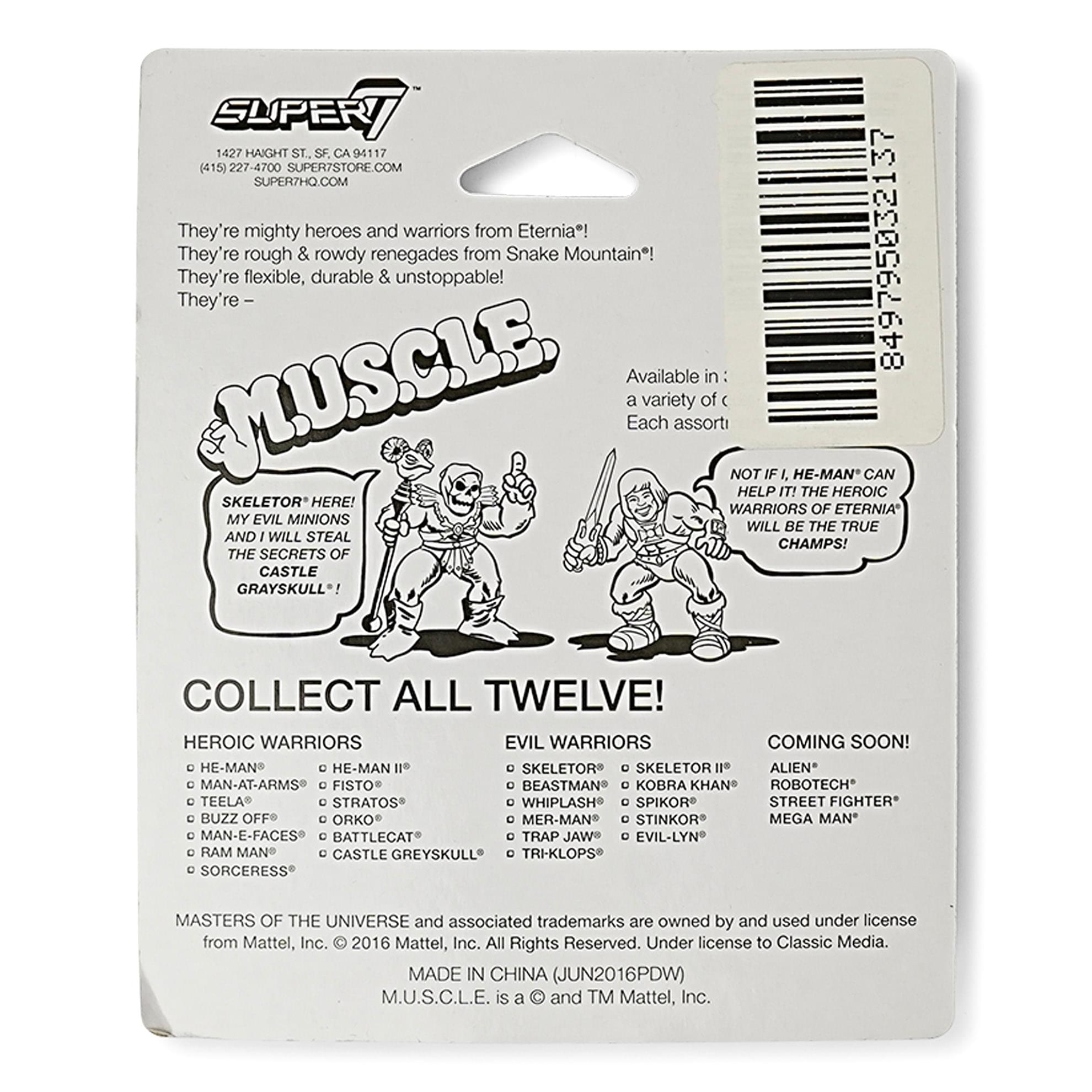 Masters of the Universe M.U.S.C.L.E. 3-Pack: He-Man,Teela, Man-At-Arms