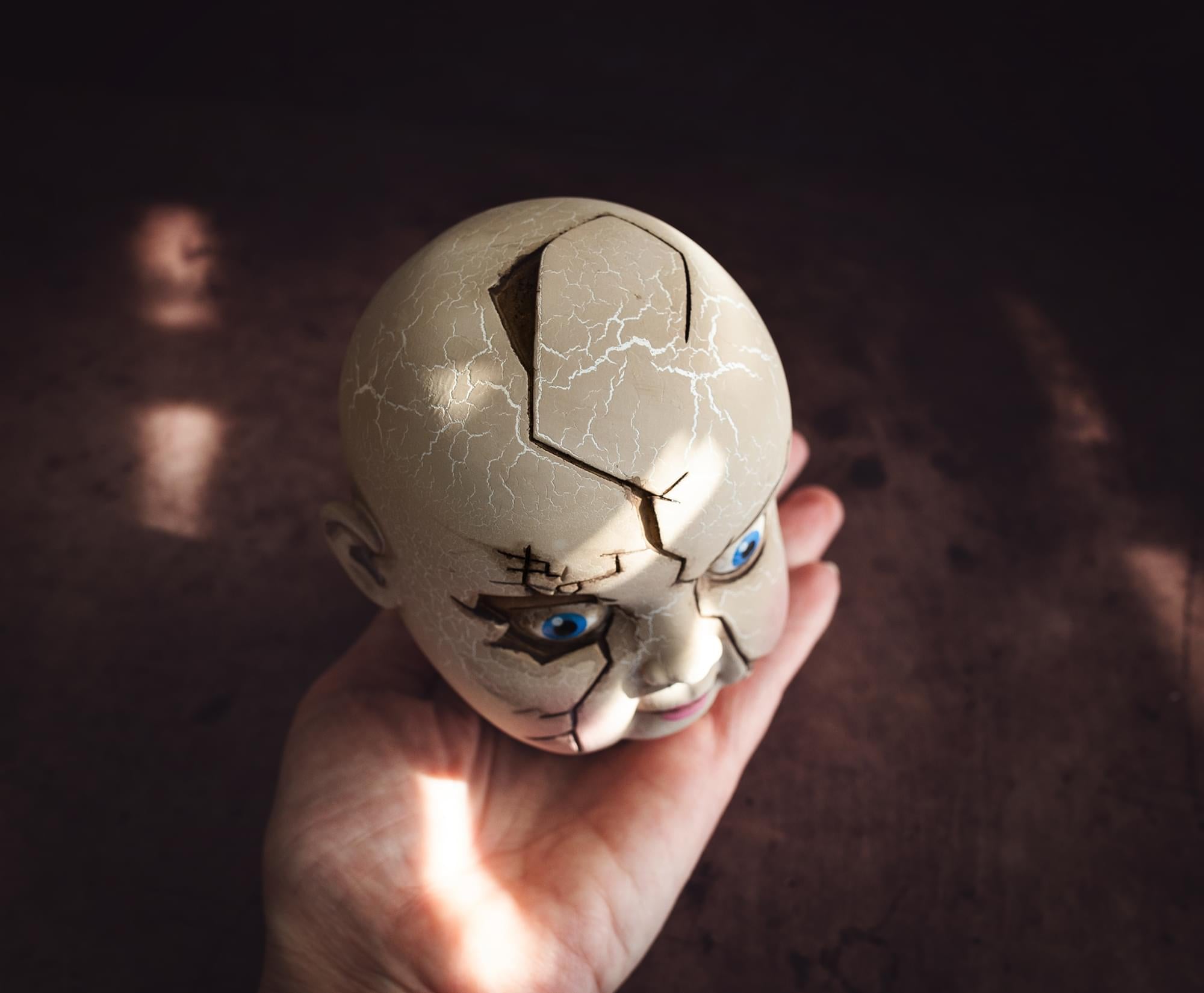 Baby Eat You Alive Broken Doll Head Collectible