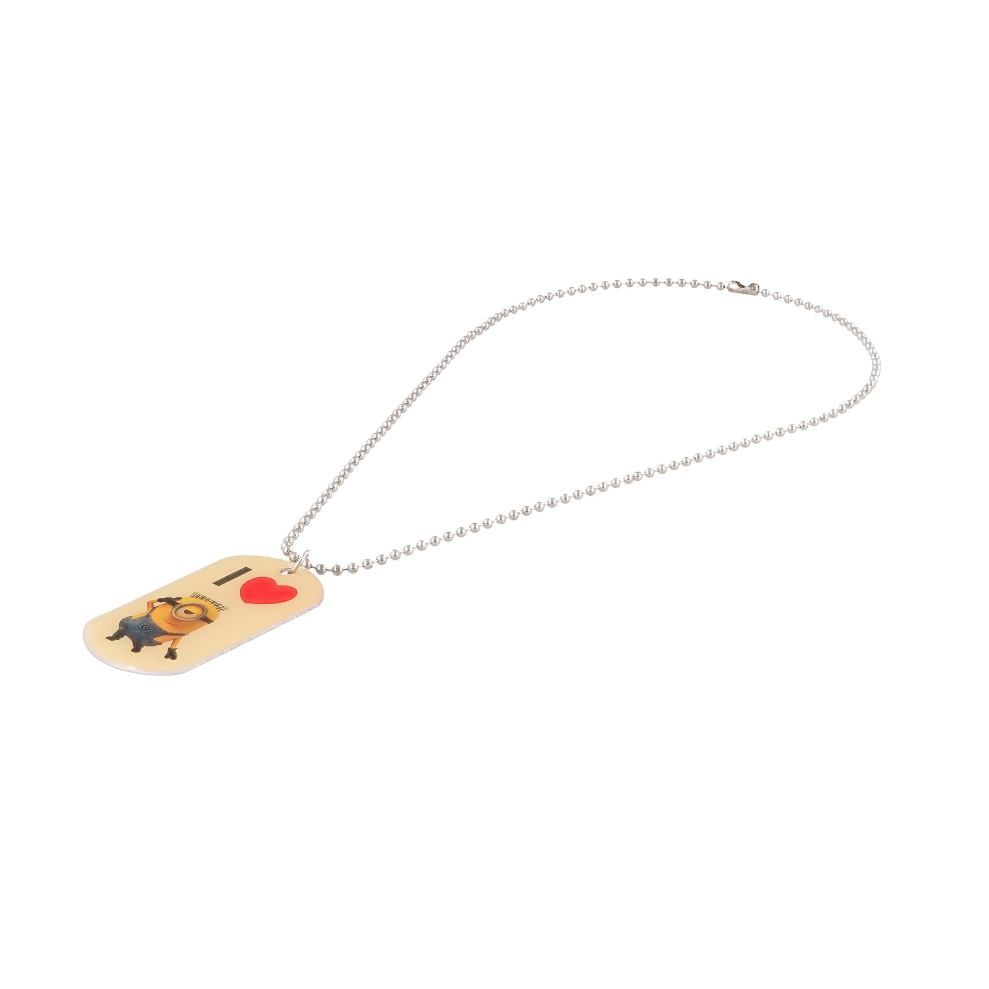 Despicable Me Dog Tag Necklace - I Love Minions