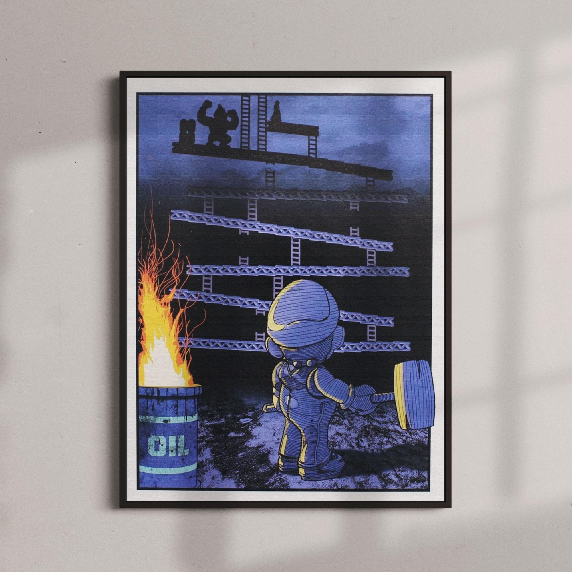 Donkey Kong 8x10 Art Print by Russ Moore (Arcade Block Exclusive)