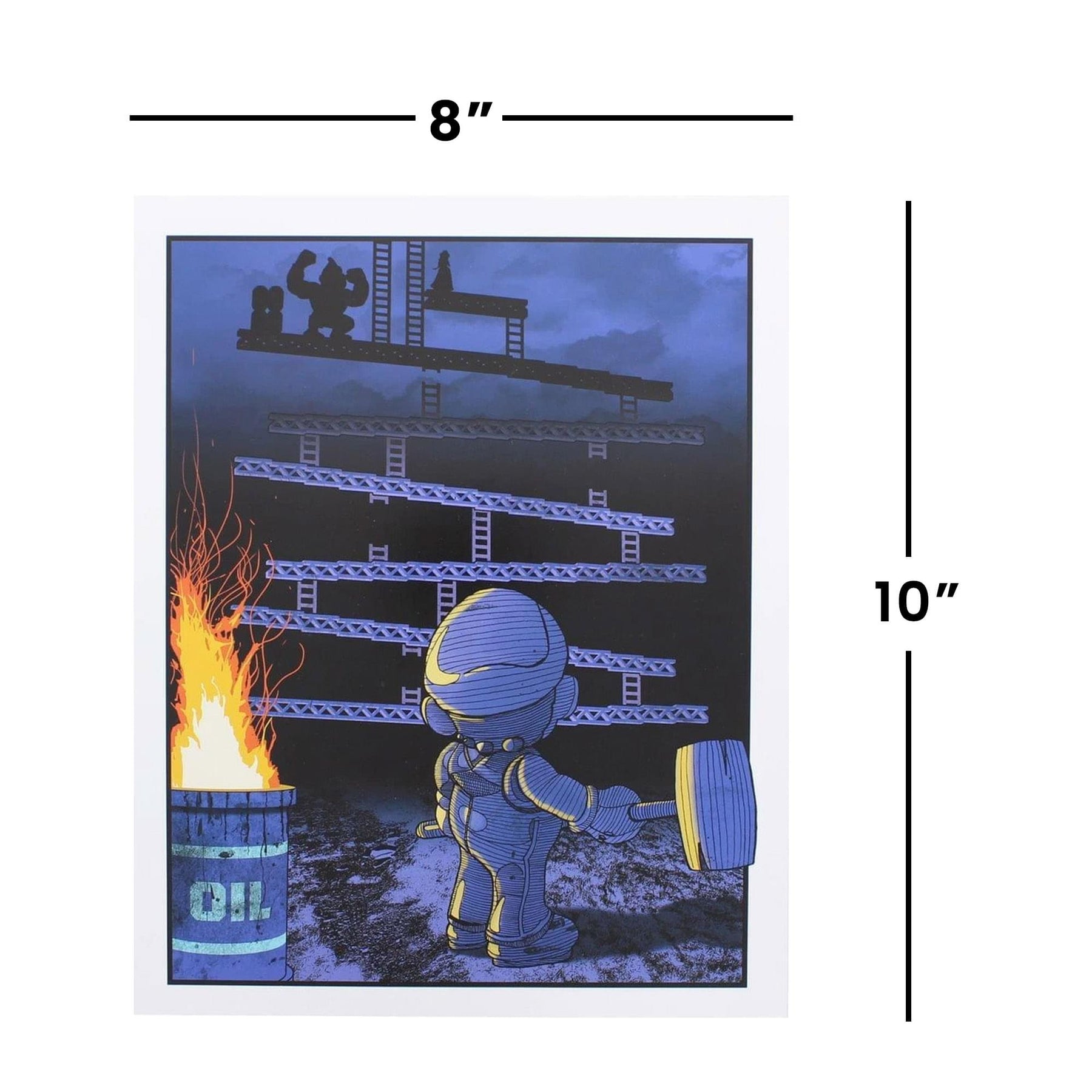 Donkey Kong 8x10 Art Print by Russ Moore (Arcade Block Exclusive)