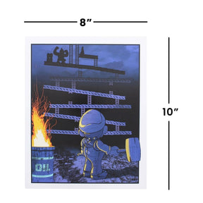 Donkey Kong 8x10 Art Print by Russ Moore (Arcade Block Exclusive)
