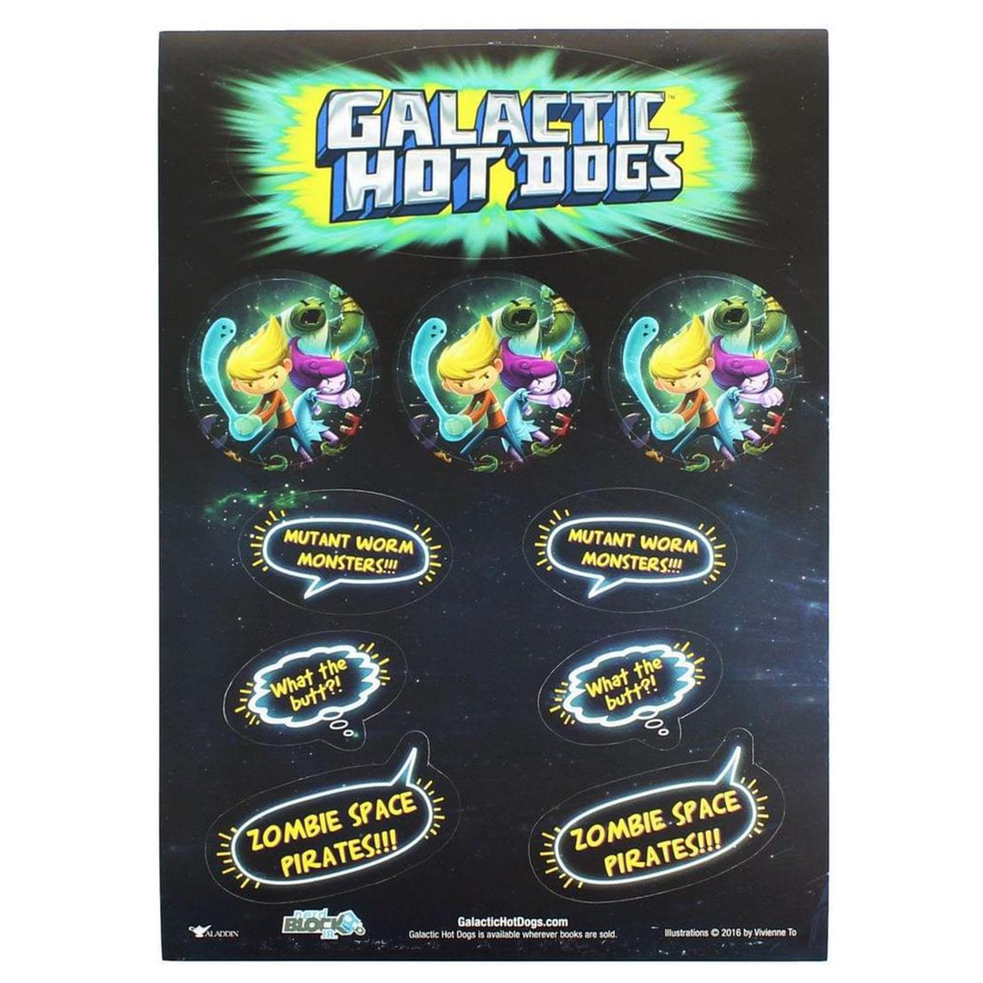 Galactic Hot Dogs Stickers | Nerd Block Jr. Exclusive