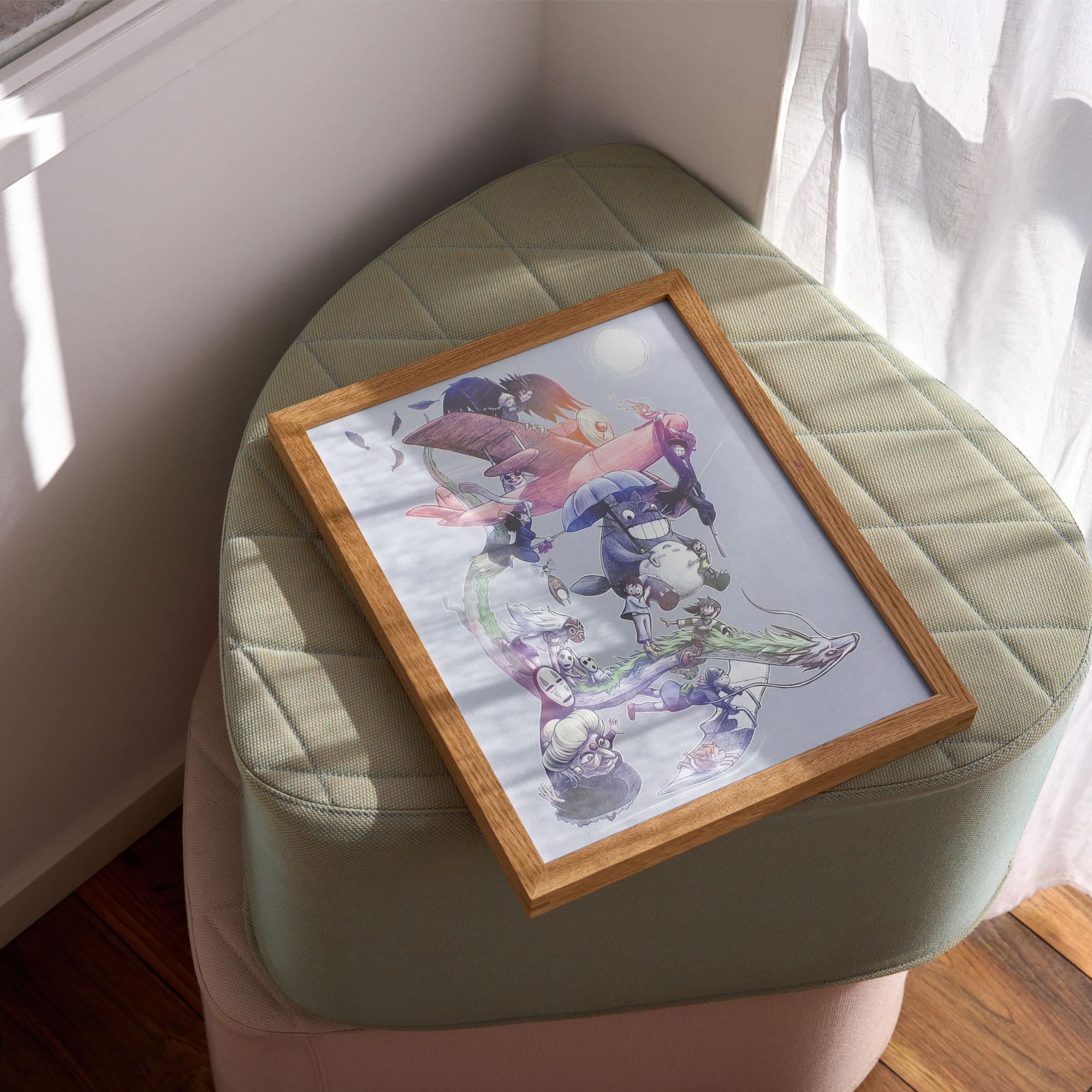 Studio Ghibli 8x10 Art Print by MoisEscudero (Nerd Block Exclusive)