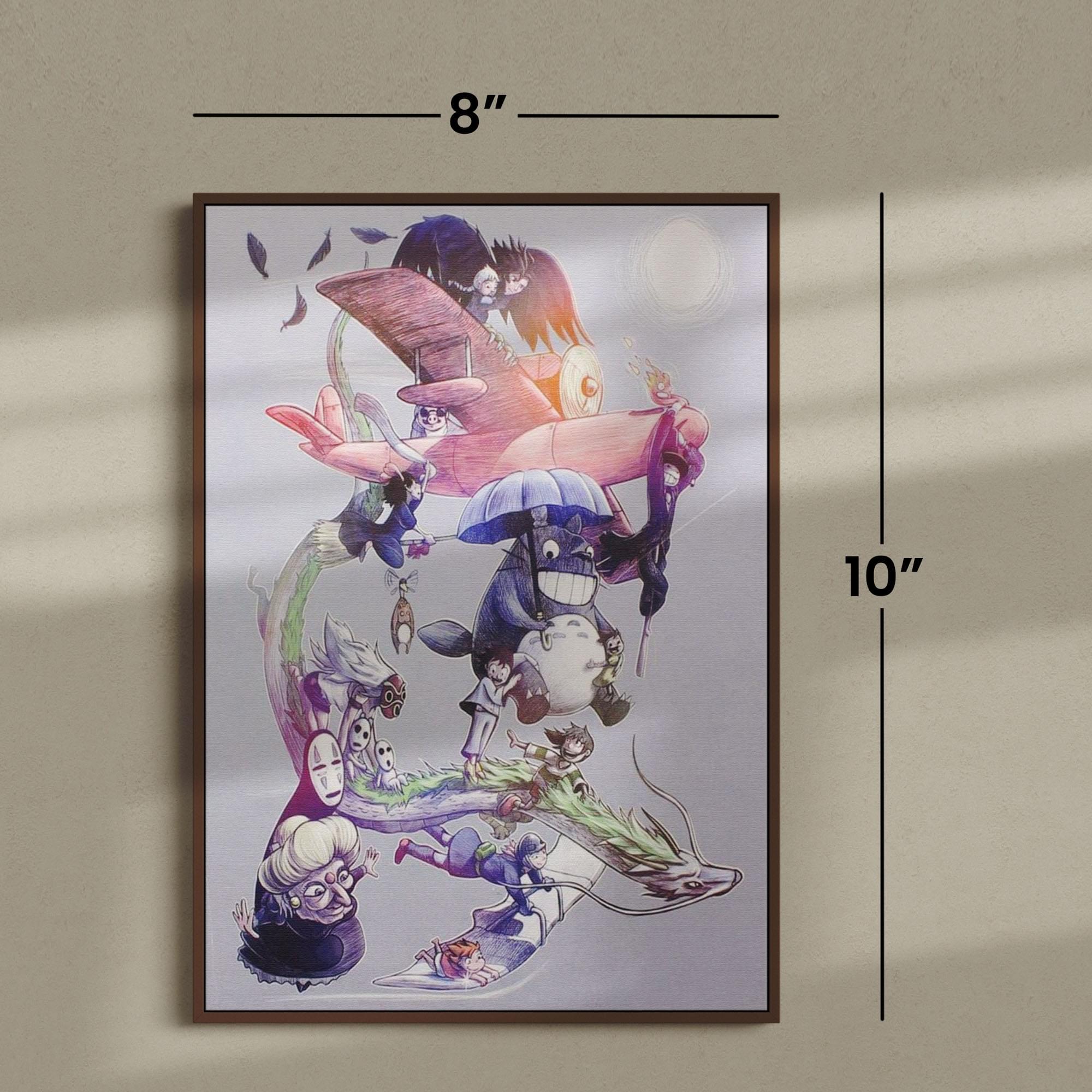 Studio Ghibli 8x10 Art Print by MoisEscudero (Nerd Block Exclusive)