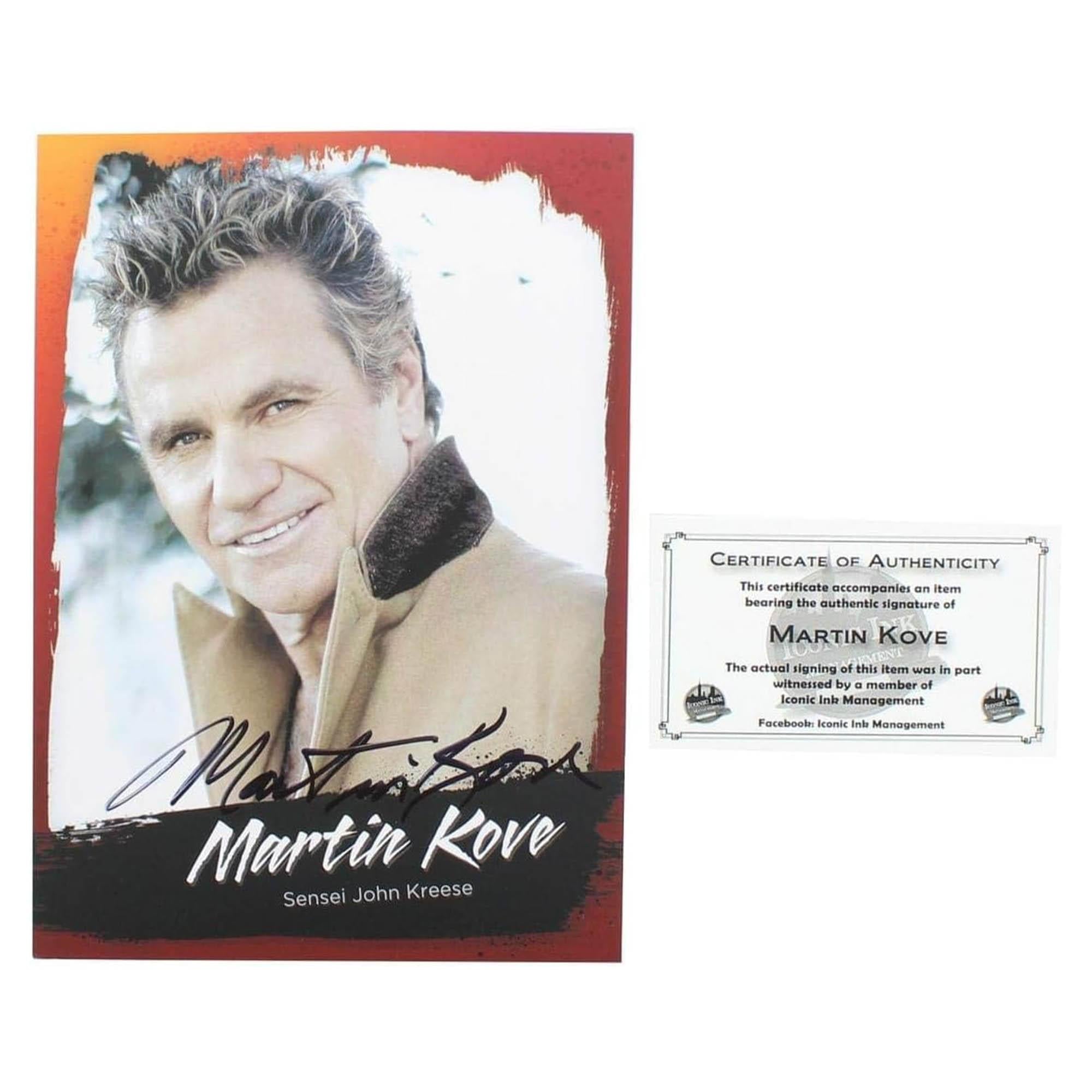 The Karate Kid Martin Kove (Sensei John Kreese) 5x7 Autographed Print w/ CoA