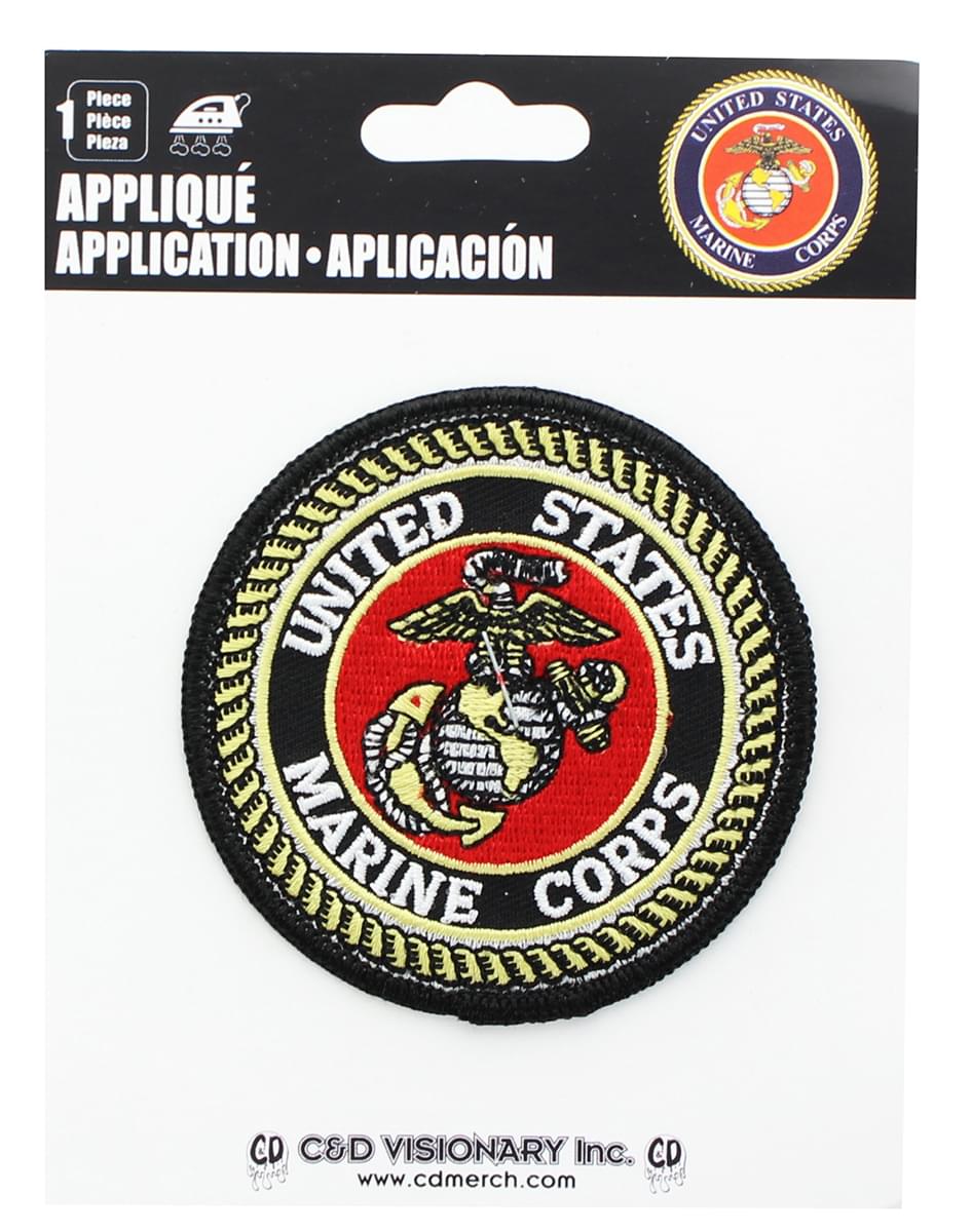 U.S. Marine Corps 3" Iron-On Fabric Patch