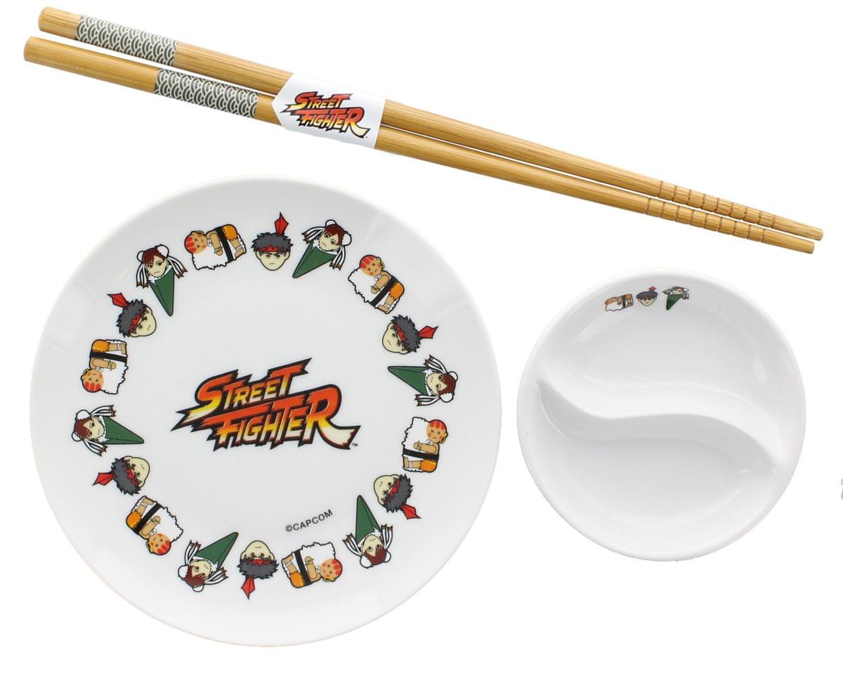 Capcom Street Fighter Collectible Sushi Set Kit with Chopsticks