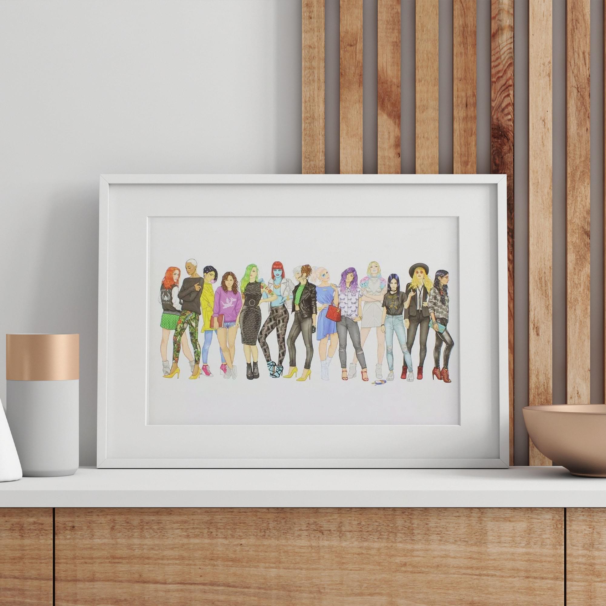 X-Women Street-Style 8x10 Art Print by Tomm Moken (Nerd Block Exclusive)