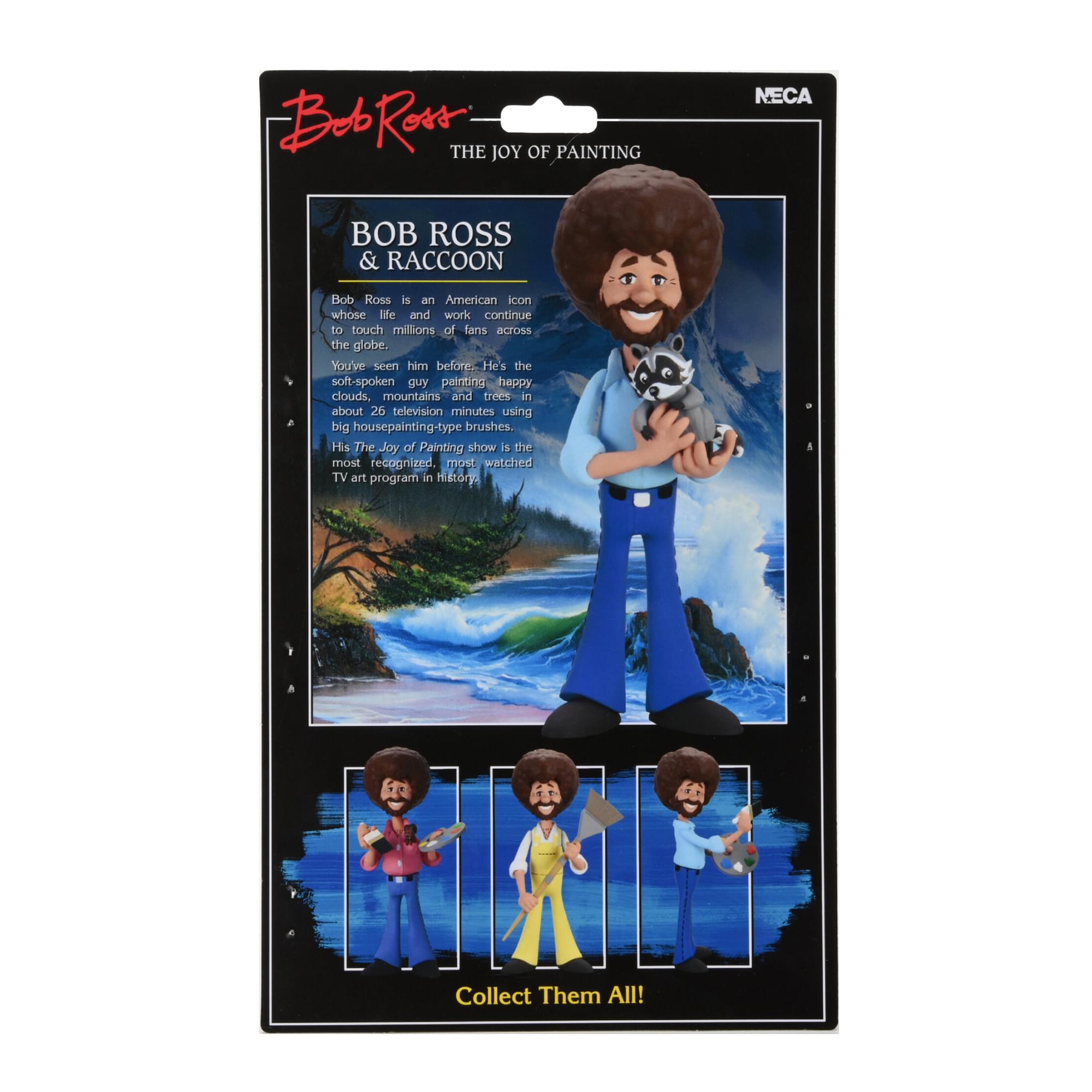 Bob Ross Toony Classics 6 Inch Figure | Bob Ross and Raccoon