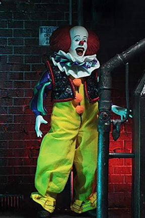 IT 8 Inch Clothed Action Figure | Pennywise (1990)