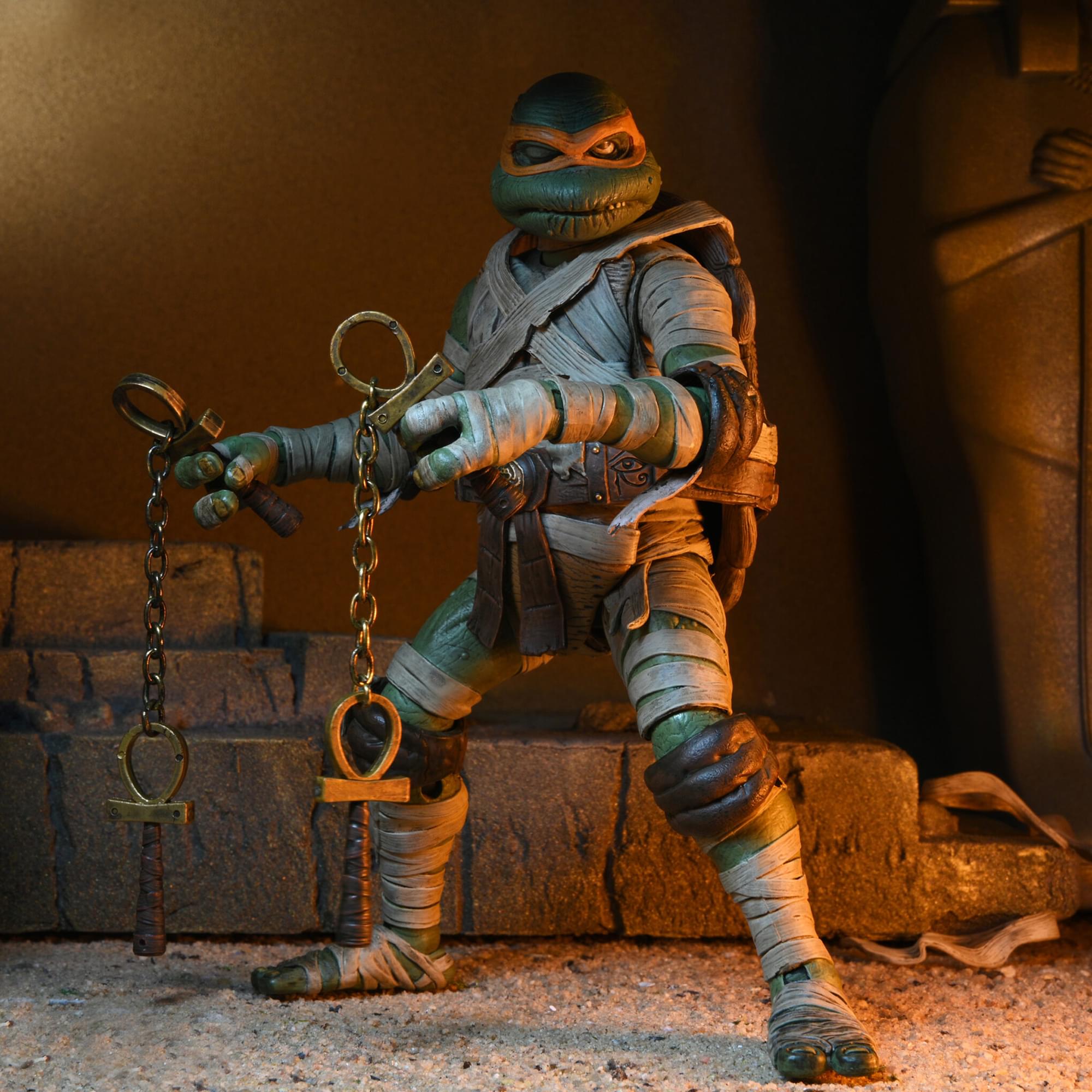 Universal Monsters x TMNT Michelangelo as The Mummy 7 Inch Scale Action Figure