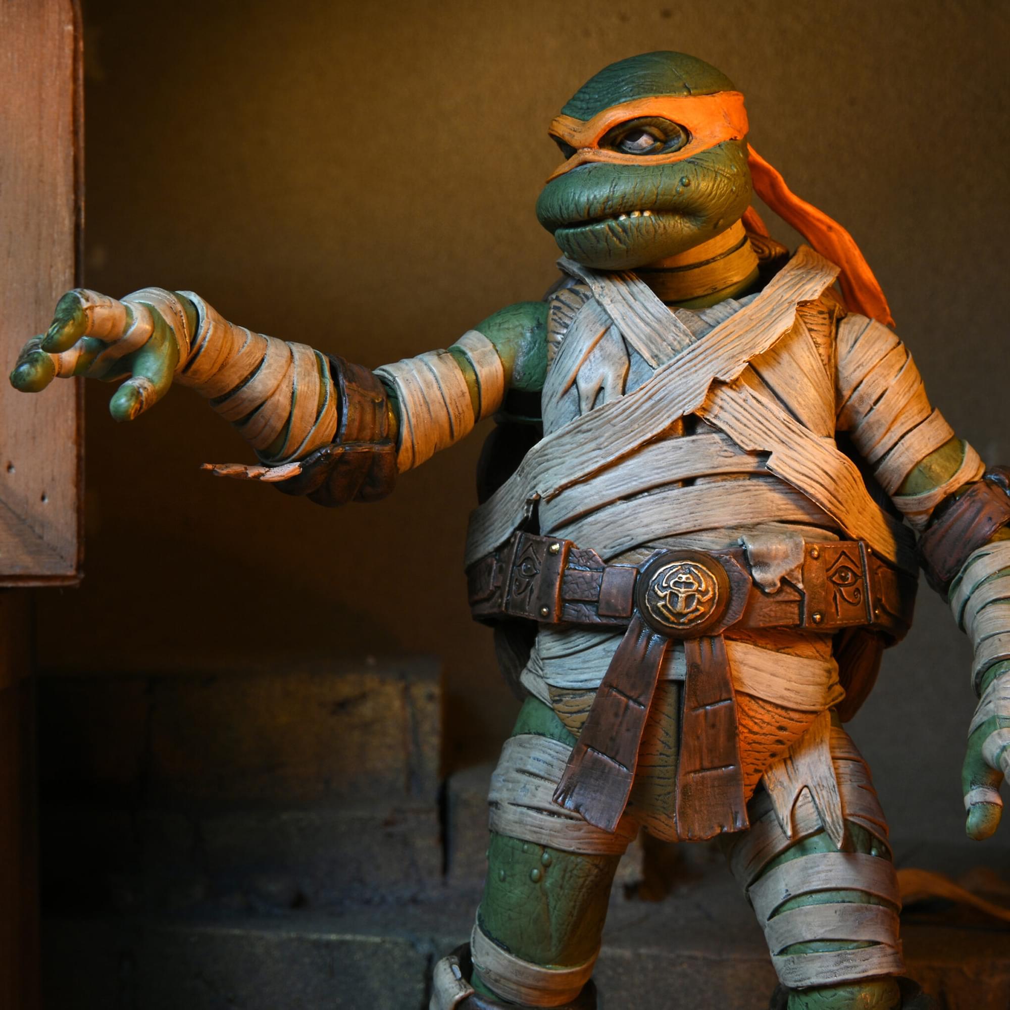 Universal Monsters x TMNT Michelangelo as The Mummy 7 Inch Scale Action Figure