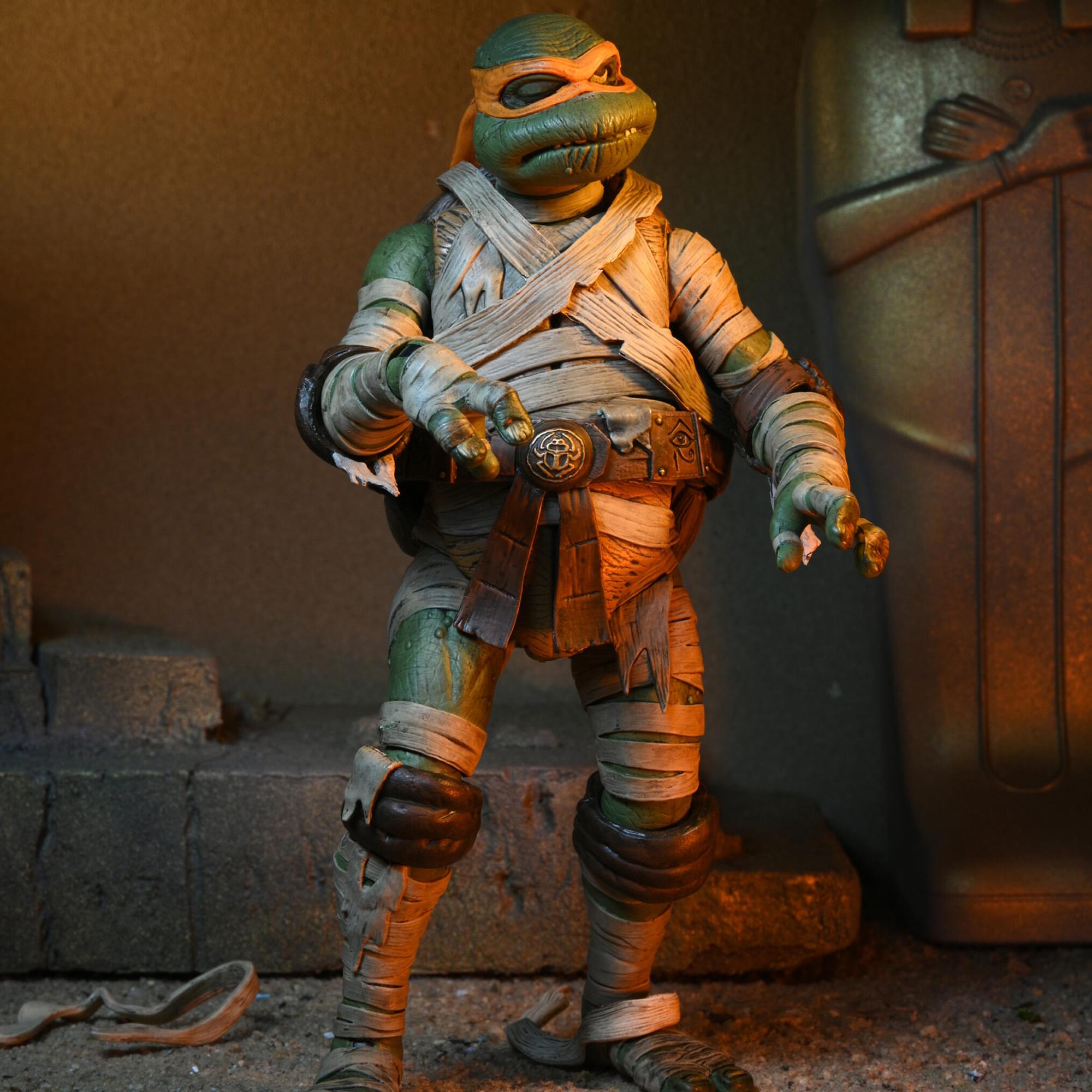 Universal Monsters x TMNT Michelangelo as The Mummy 7 Inch Scale Action Figure