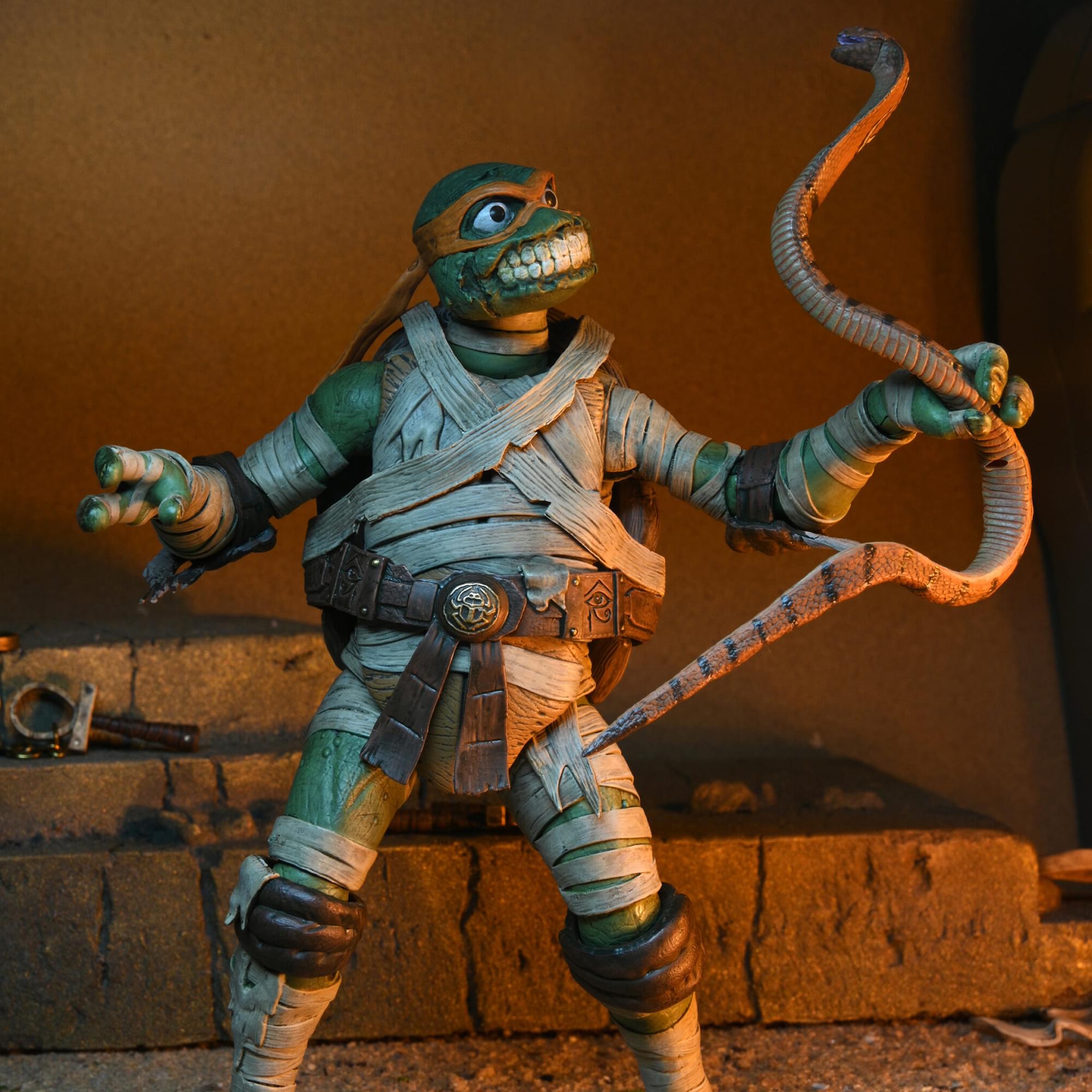 Universal Monsters x TMNT Michelangelo as The Mummy 7 Inch Scale Action Figure