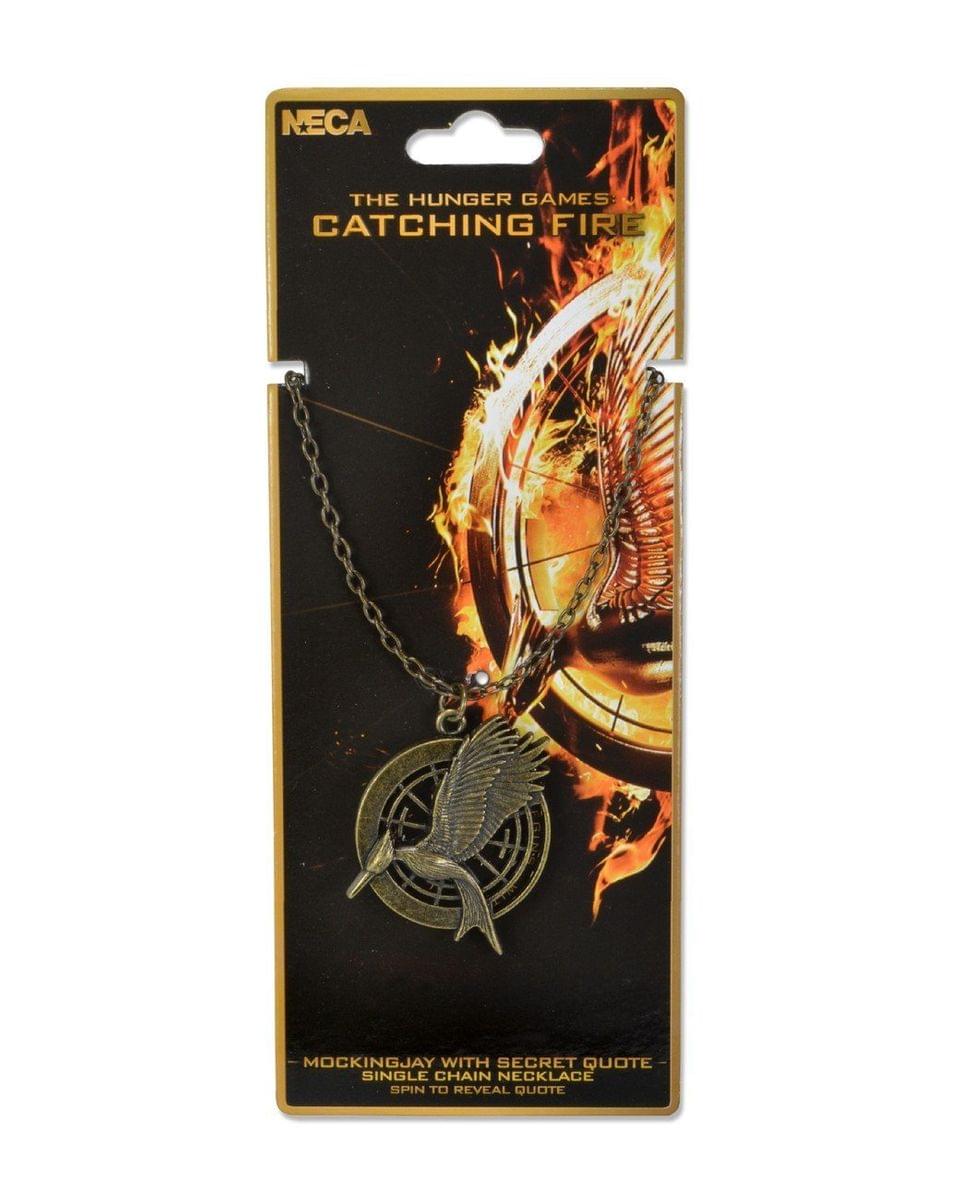 Hunger Games Catching Fire V2 Mockingjay Necklace W/Secret Quote
