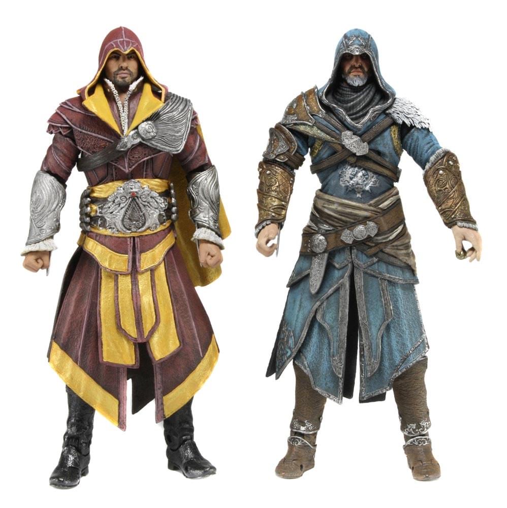 Assassin's Creed 7" Figure 2 Pack Ezio Florentine & Ezio Caspian Teal