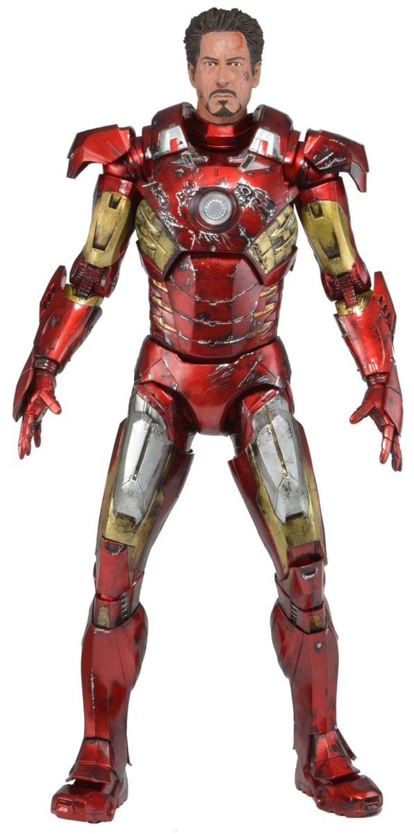 Neca Avengers Iron Man Battle-Damaged 1:4 Scale Figure