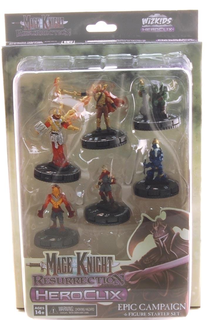 Mage Knight Resurrection Heroclix Epic Campaign Starter 6 Figure Set