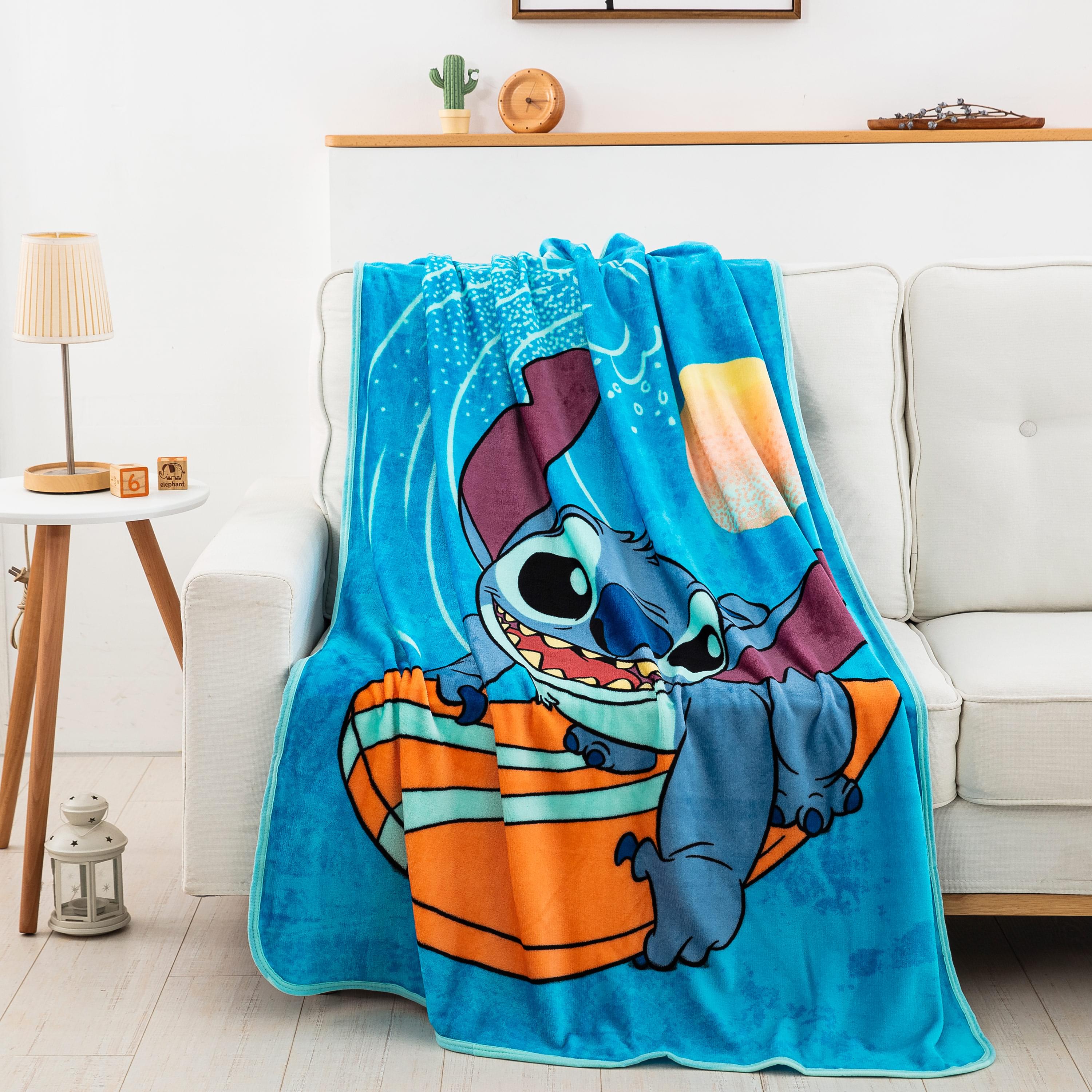 Disney Lilo & Stitch Make Waves 46 x 60 Inch Silk Touch Throw Blanket