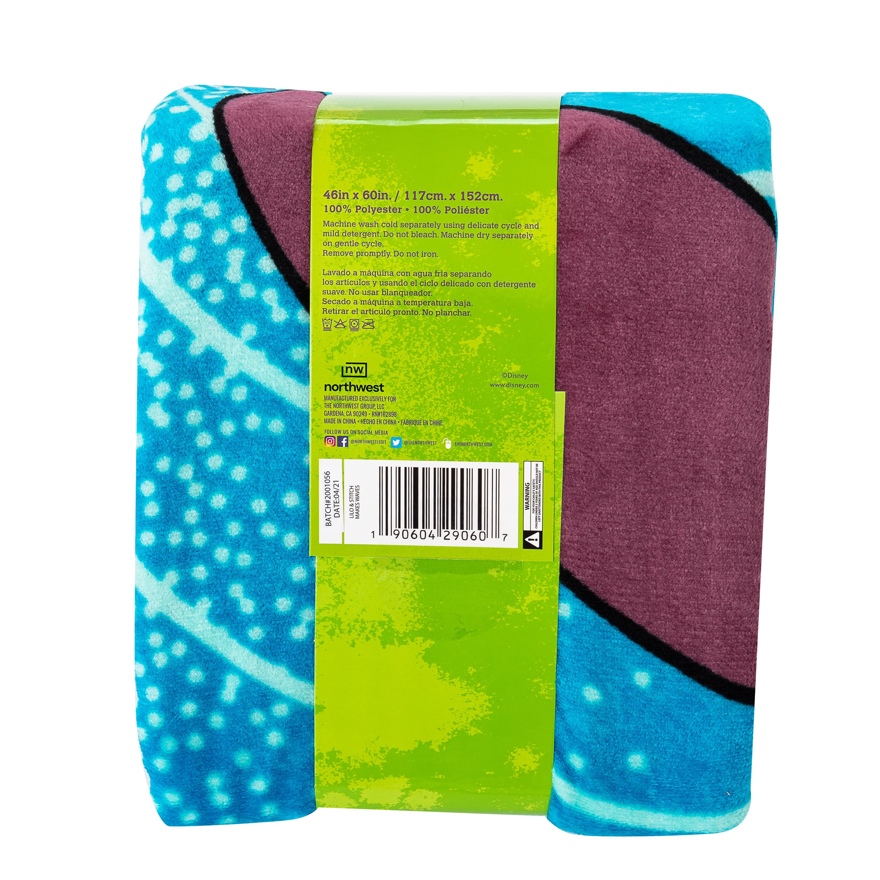 Disney Lilo & Stitch Make Waves 46 x 60 Inch Silk Touch Throw Blanket