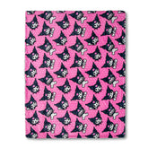 Sanrio Kuromi Silk-Touch Sherpa Throw Blanket | 50 x 60 Inches