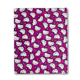 Sanrio Hello Kitty Whiskers and Bows Sherpa Throw Blanket | 50 x 60 Inches