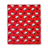 Sanrio Hello Kitty Red Polka Dots Sherpa Throw Blanket | 50 x 60 Inches