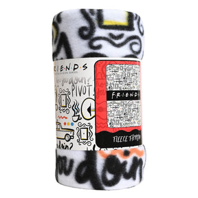 Friends Icons 45 x 60 Inch Fleece Throw Blanket