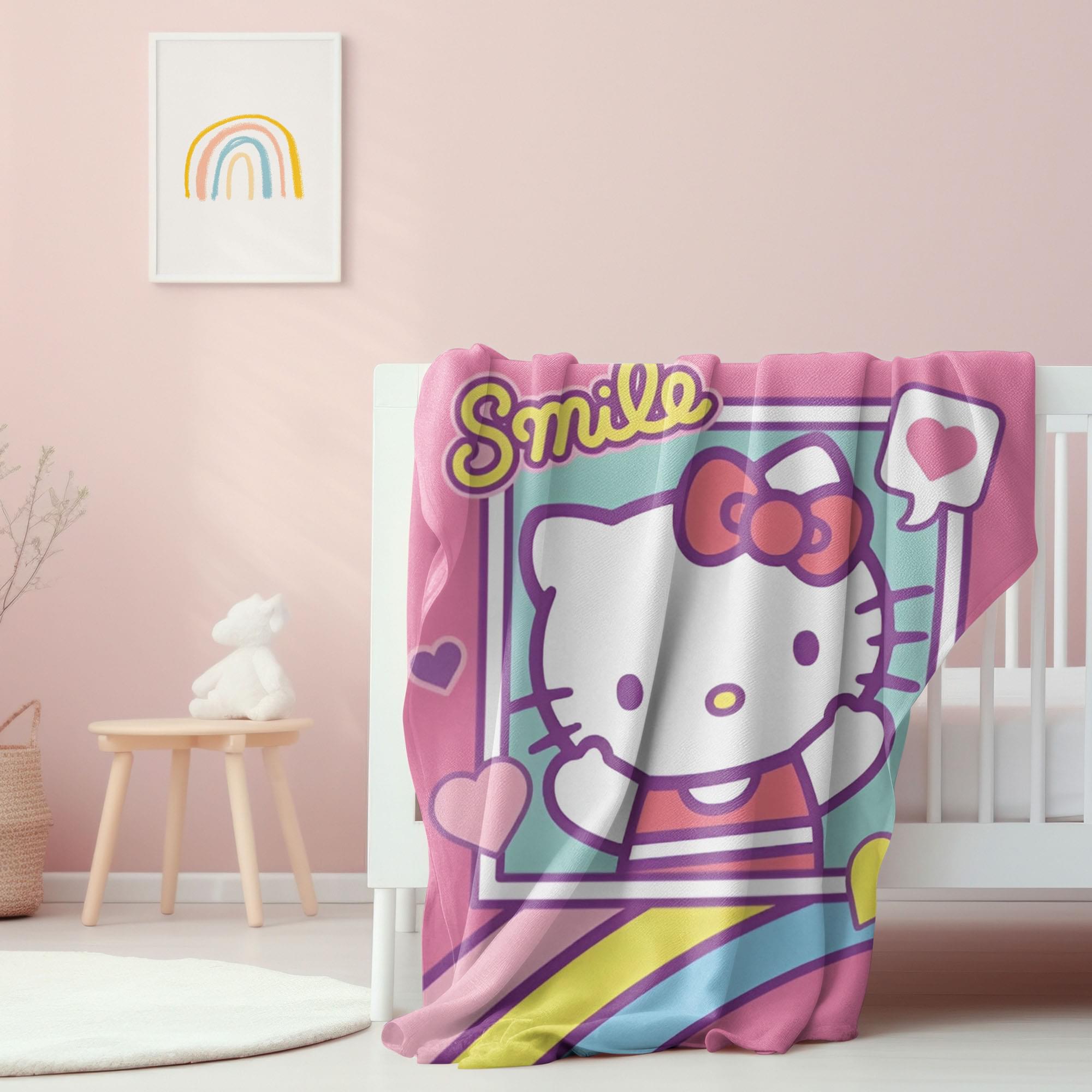 Sanrio Hello Kitty 45 x 60 Inch Fleece Throw Blanket