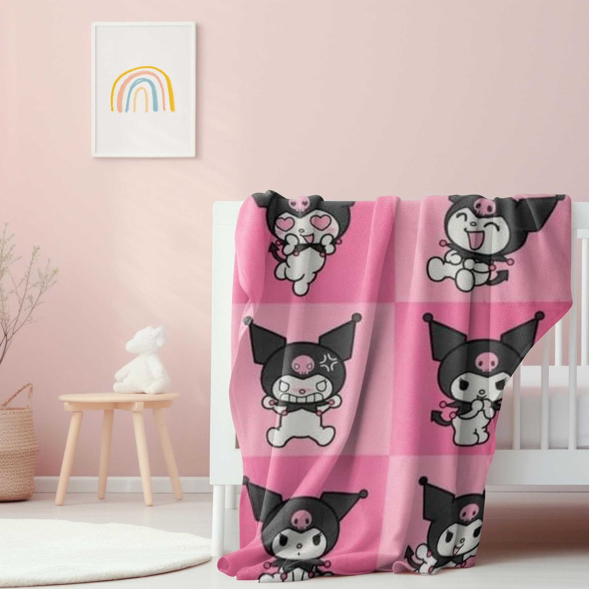 Sanrio Kuromi 45 x 60 Inch Fleece Throw Blanket