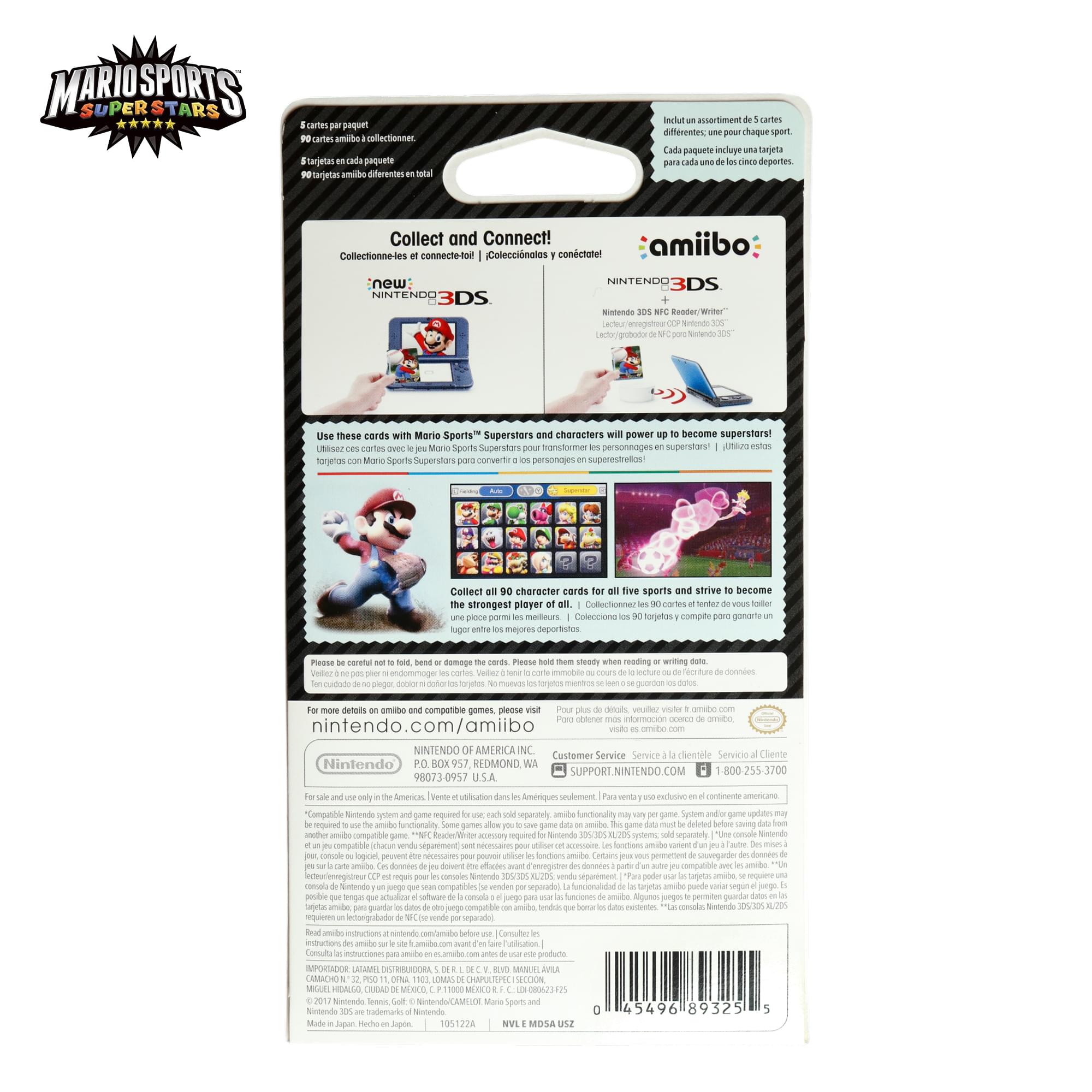 Nintendo 2017 Mario Sports Superstars Amiibo Card 5-Pack
