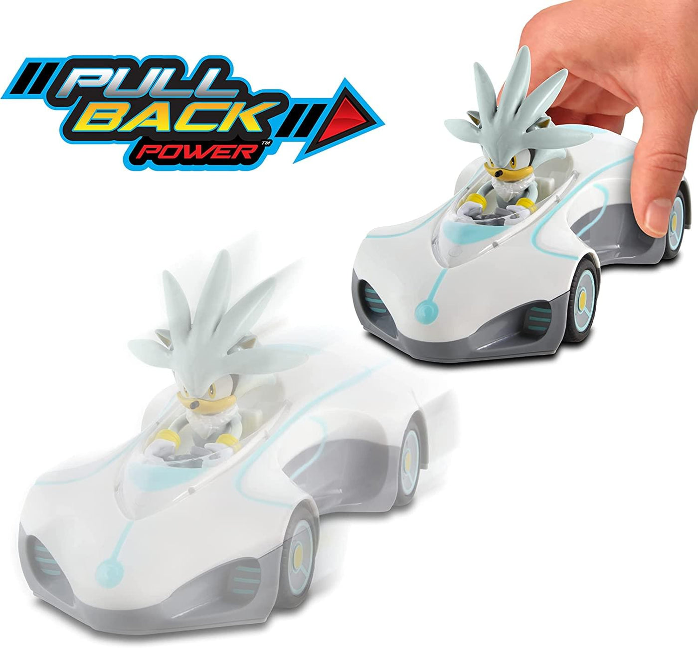 Sonic the Hedgehog Silver Pull Back Racer | Free Shipping