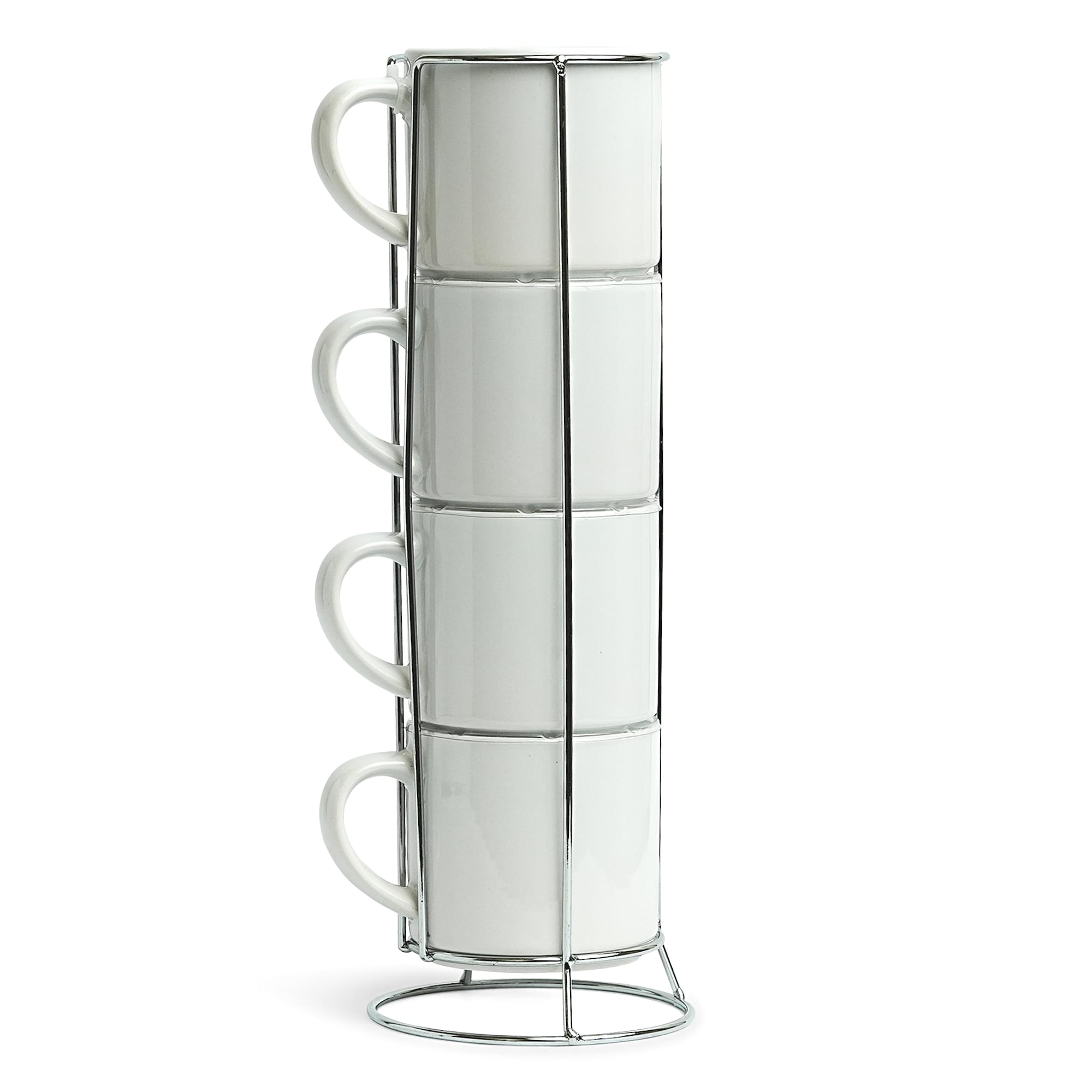 Star Wars Grogu Holiday Cuteness 4-Piece 10oz Stackable Ceramic Mug Set