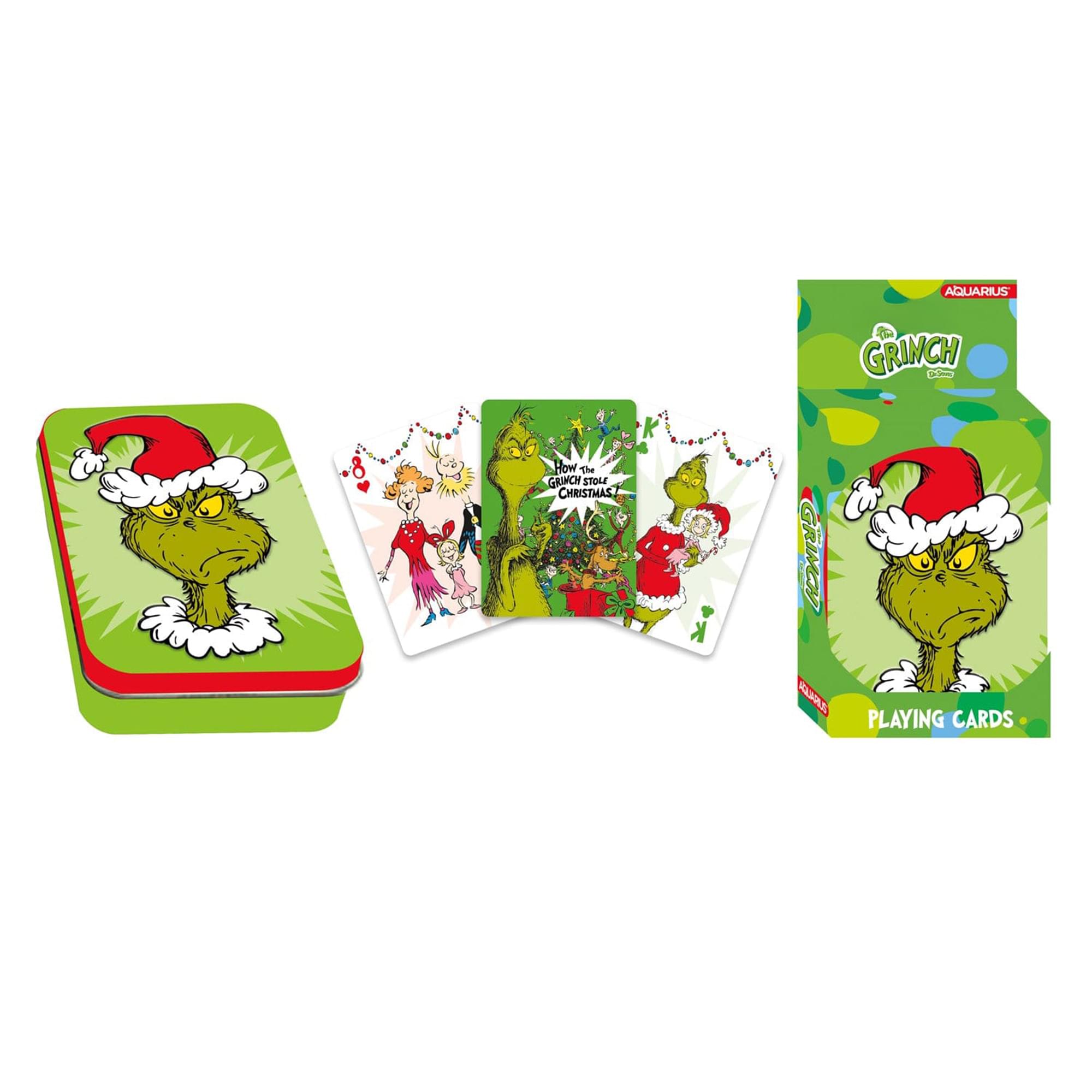 The Grinch Christmas Playing Cards With Tin