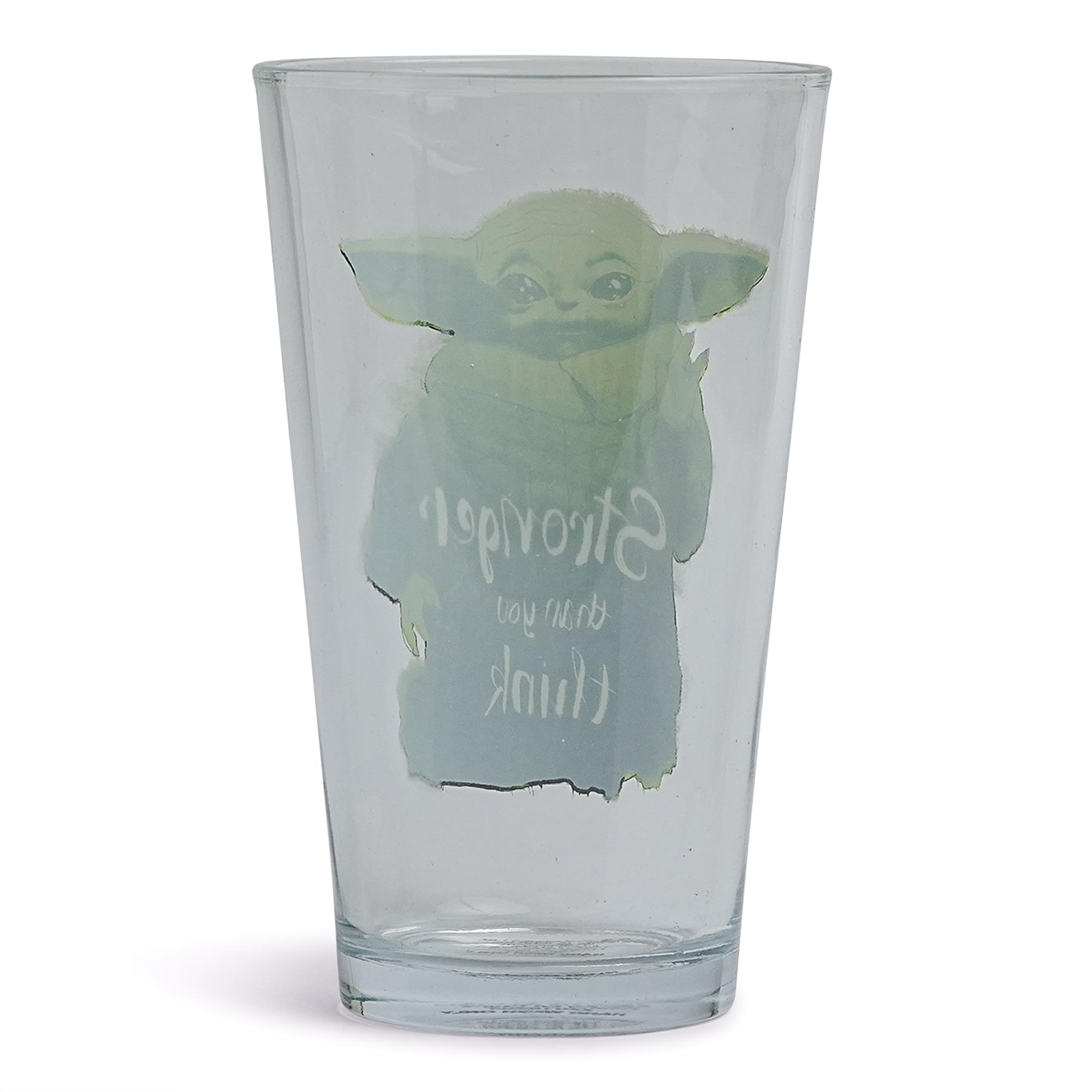 Star Wars Grogu "Stronger Than You Think" 16oz Pint Glass