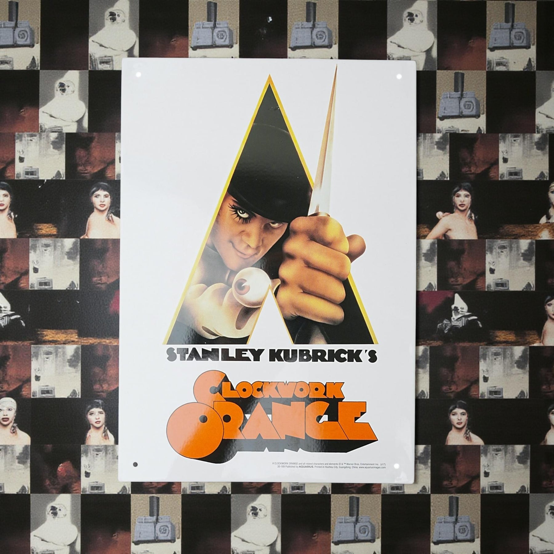 A Clockwork Orange Knife Tin Sign