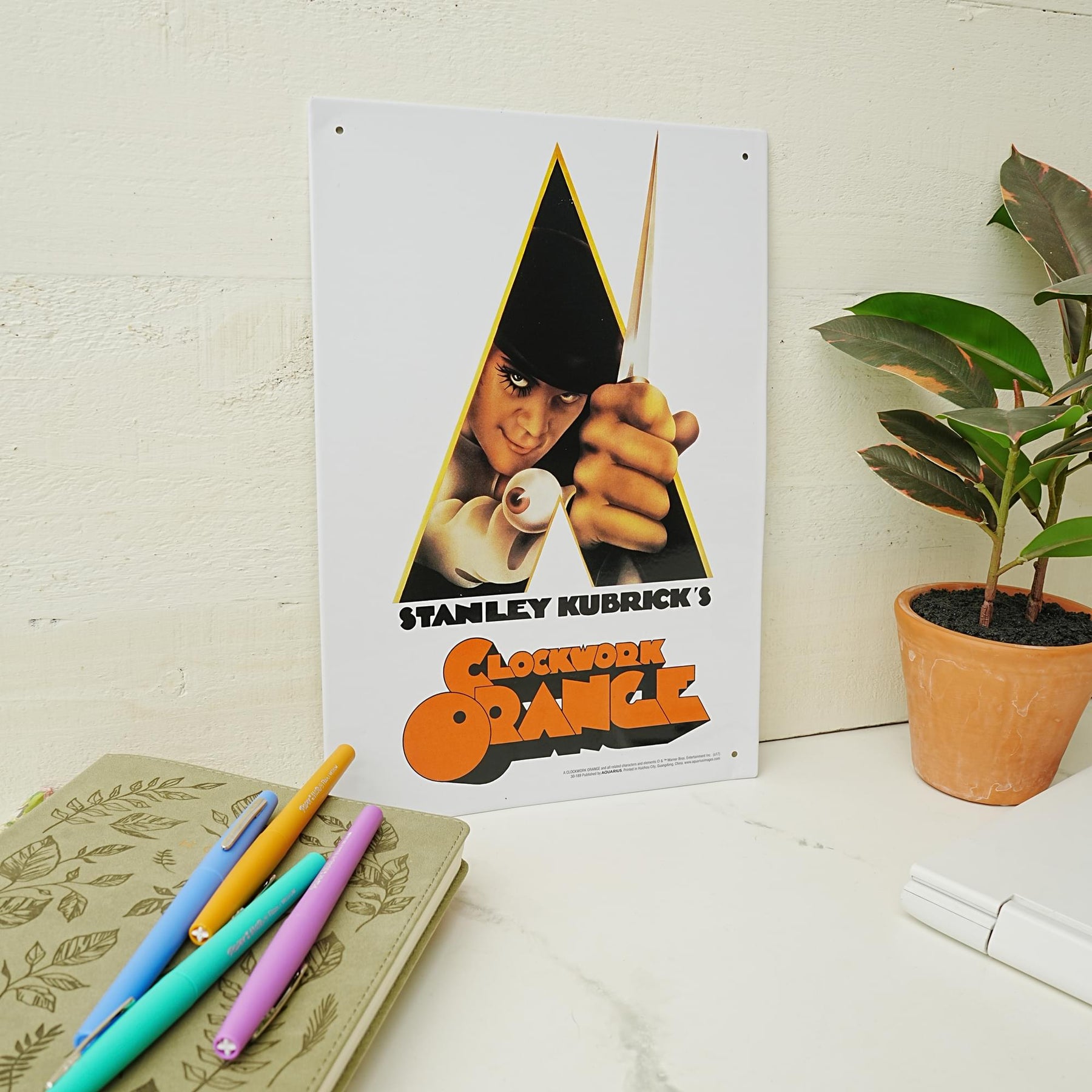 A Clockwork Orange Knife Tin Sign