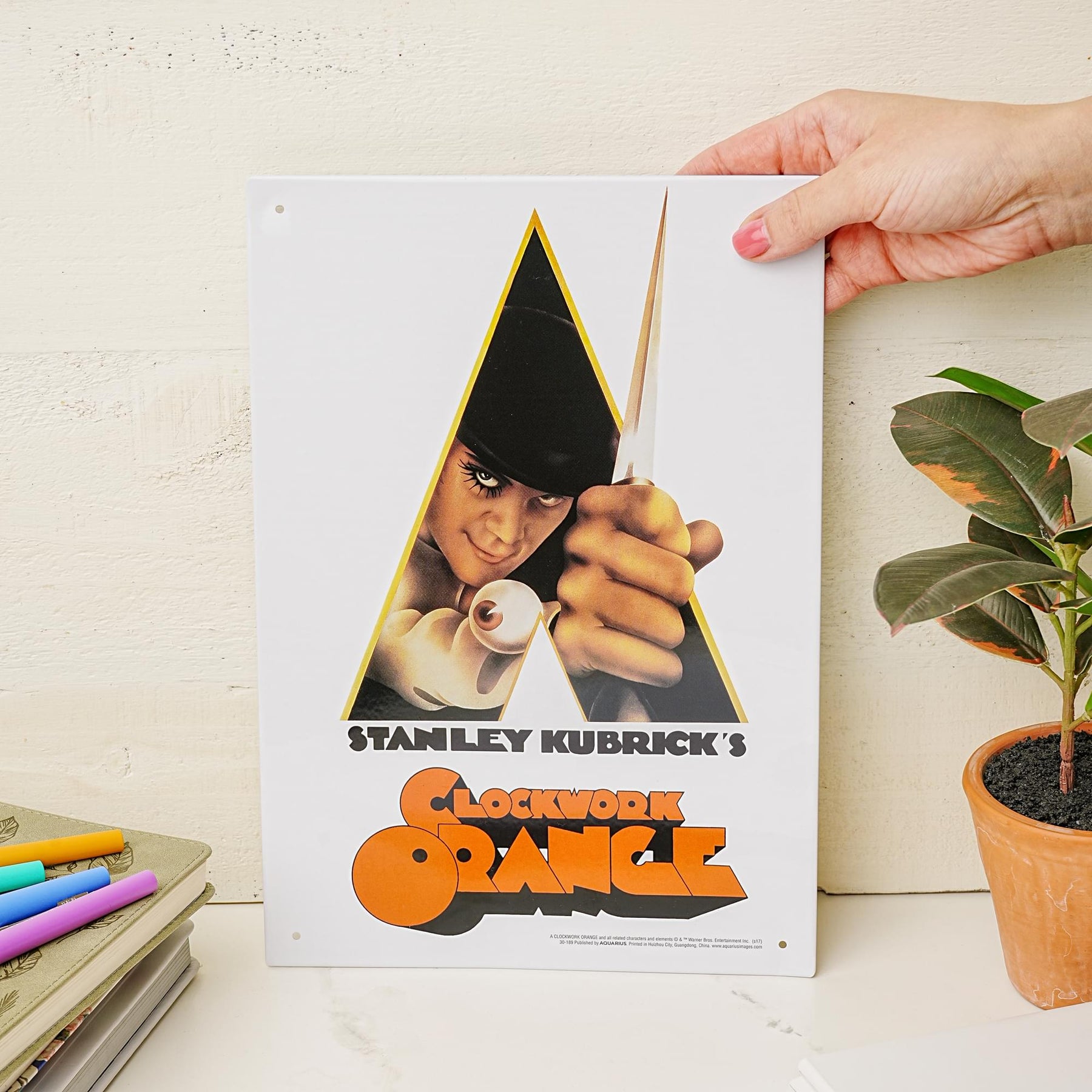 A Clockwork Orange Knife Tin Sign