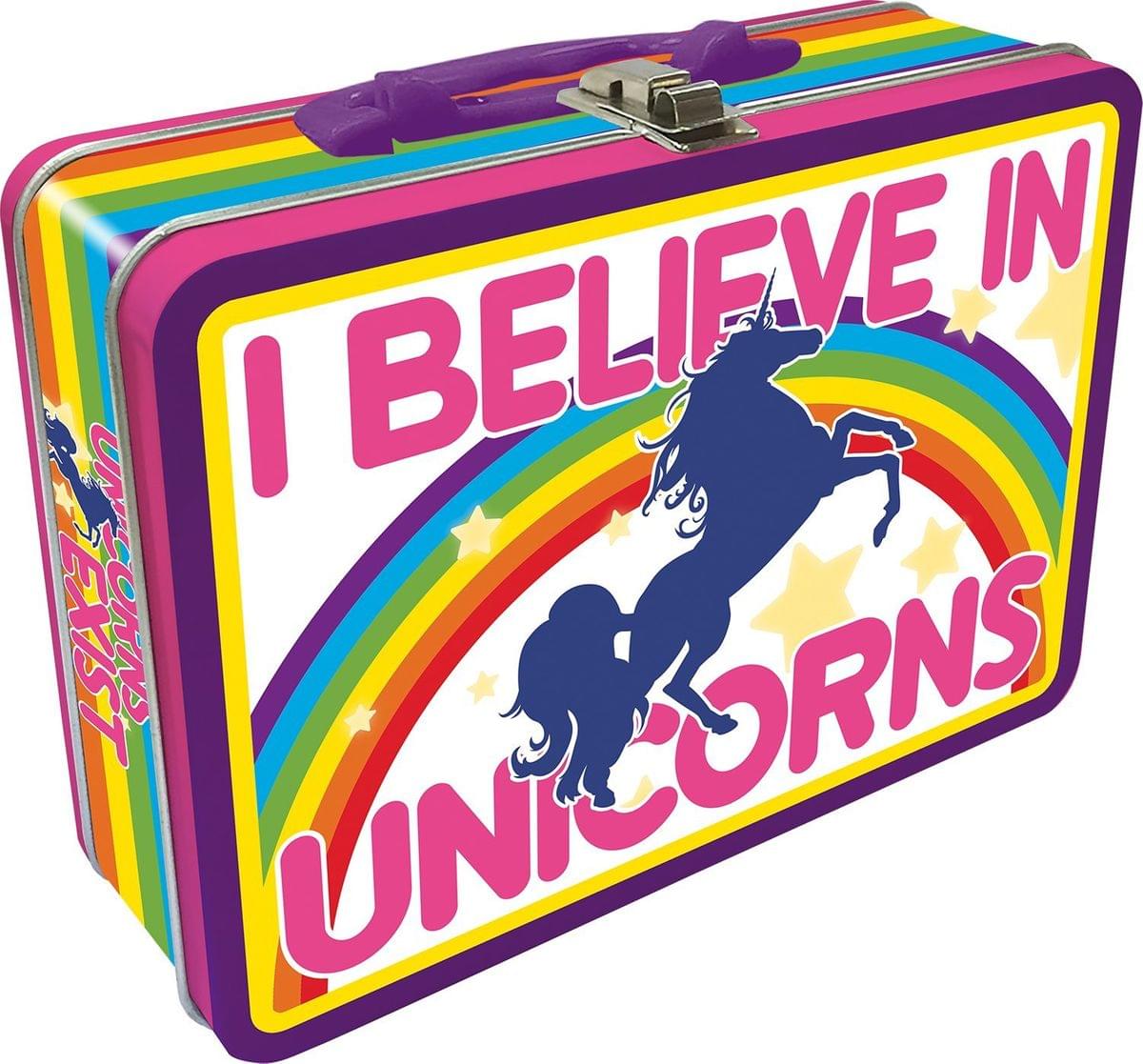 I Believe In Unicorns Tin Lunch Box
