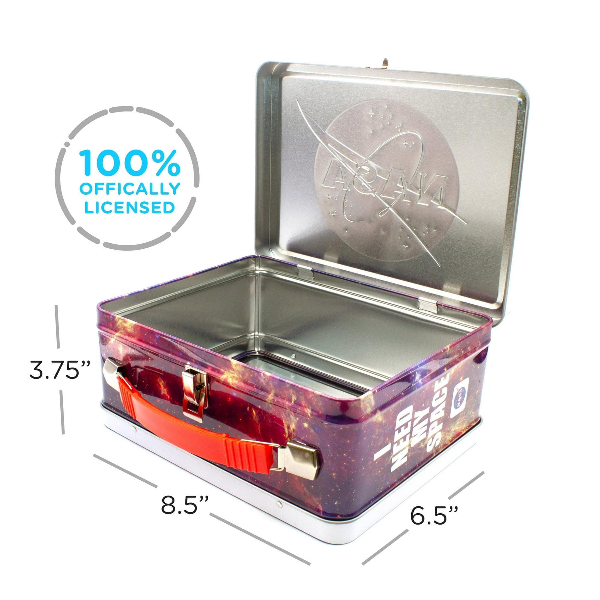 NASA Logo Embossed Tin Lunch Box