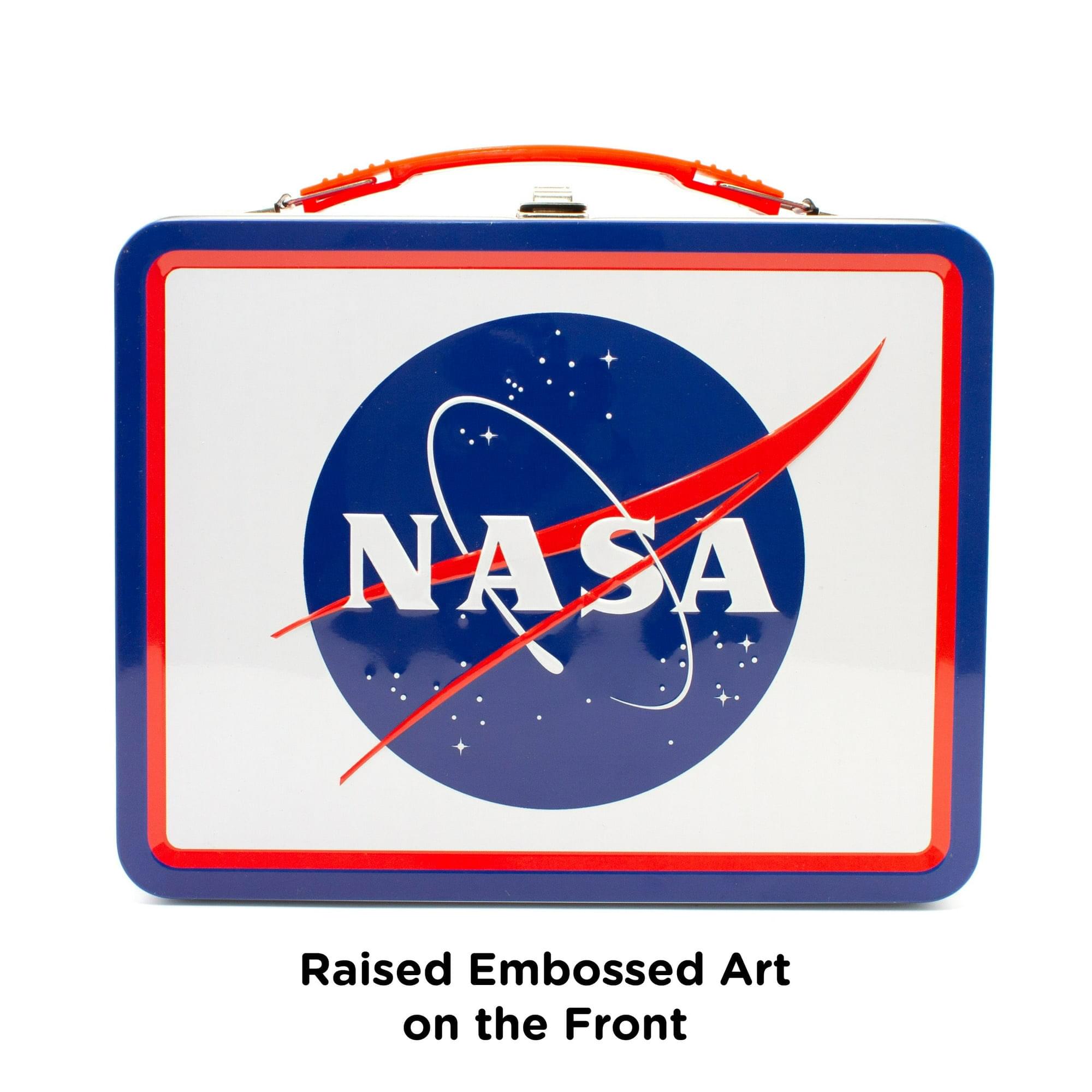 NASA Logo Embossed Tin Lunch Box