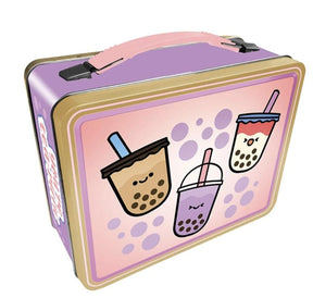 Boba Tea Embossed Tin Fun Box