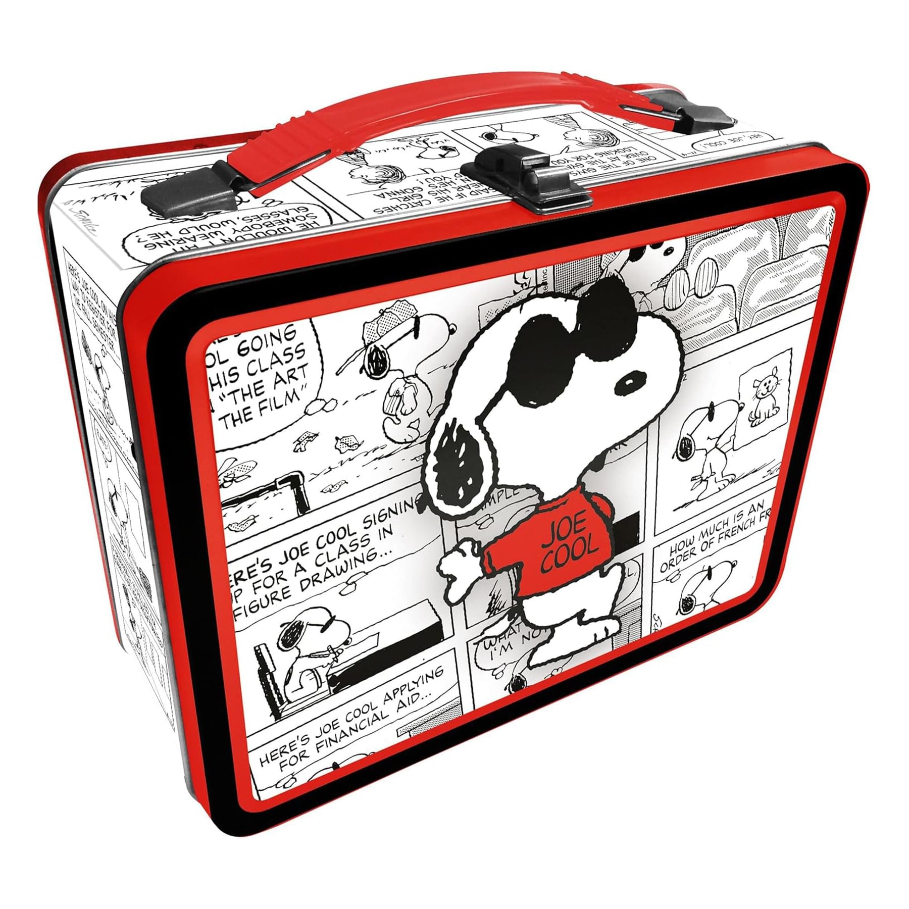 Peanuts Snoopy Joe Cool Embossed Retro Metal Lunchbox