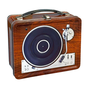 Turntable Embossed Tin Fun Box