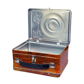 Turntable Embossed Tin Fun Box