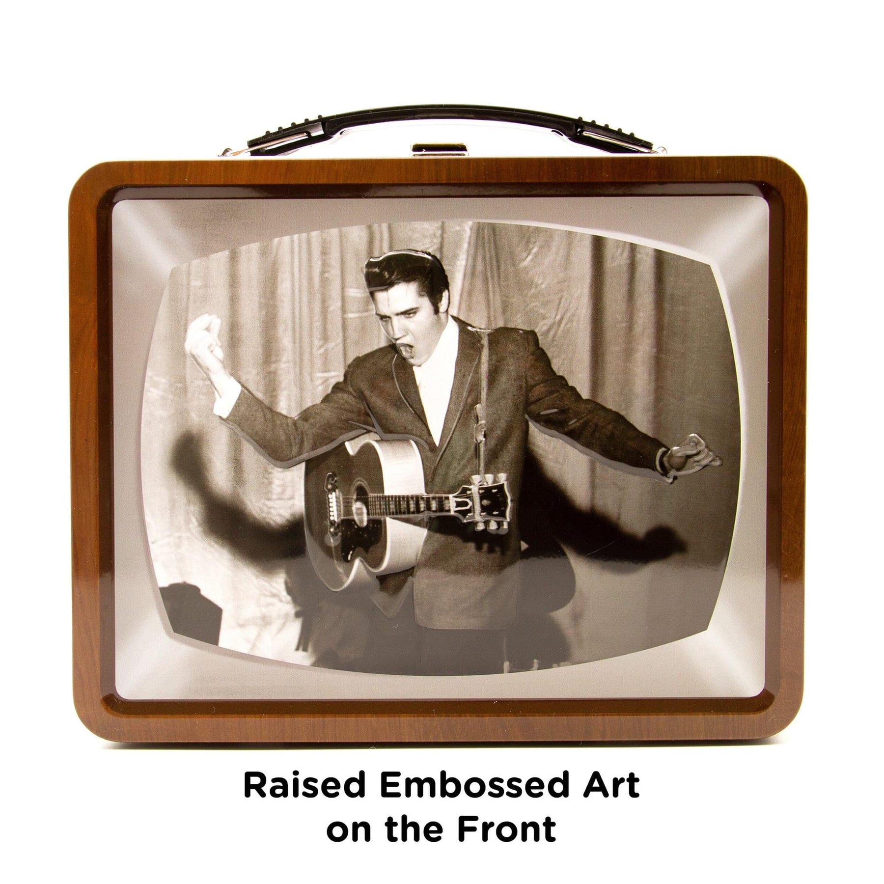 Elvis Presley TV Embossed Tin Fun Box