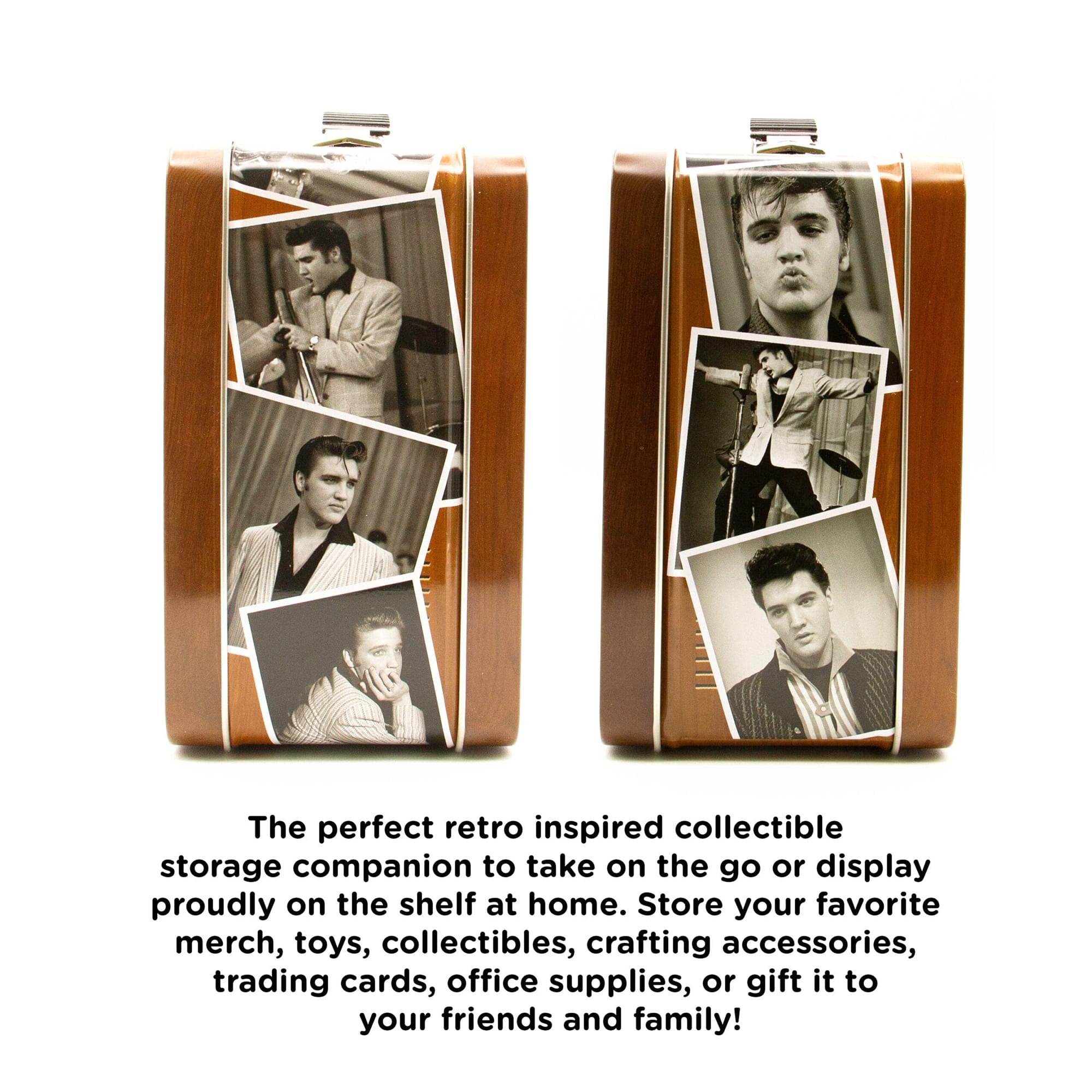 Elvis Presley TV Embossed Tin Fun Box
