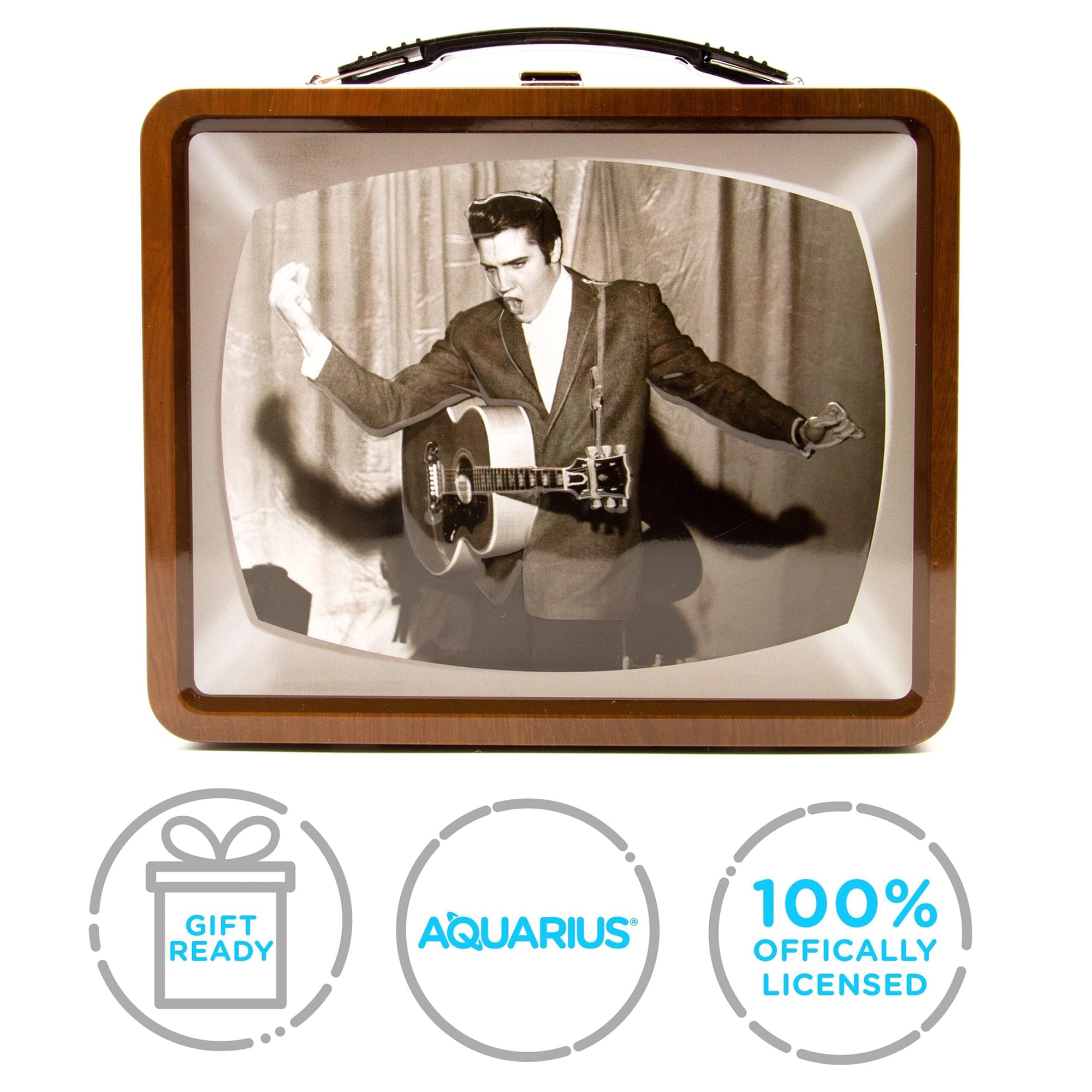 Elvis Presley TV Embossed Tin Fun Box