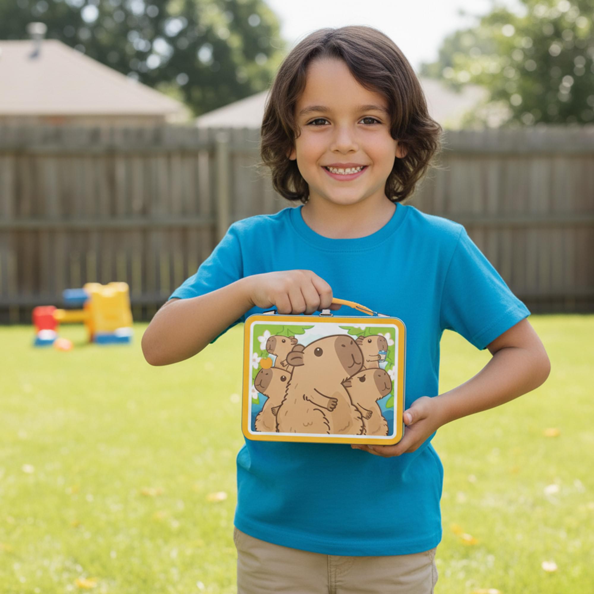Capybara Fun Box Embossed Collectible Storage Tin